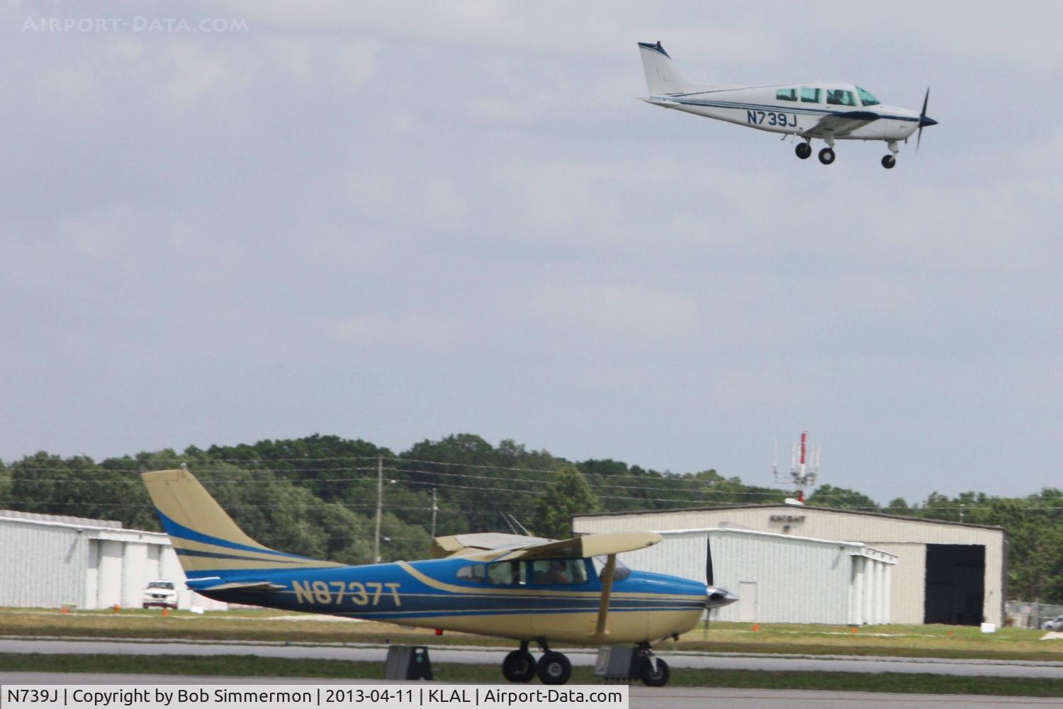 N739J, 1978 Beech C23 Sundowner 180 C/N M-2091, Arriving at Sun N Fun 2013 - Lakeland, FL