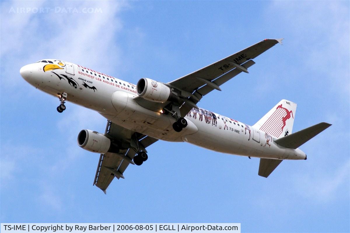 TS-IME, 1990 Airbus A320-211 C/N 123, Airbus A320-211 [0123] (Tunis Air) Home~G 05/08/2006