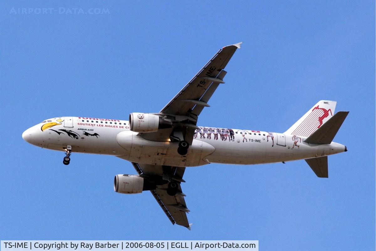 TS-IME, 1990 Airbus A320-211 C/N 123, Airbus A320-211 [0123] (Tunis Air) Home~G 05/08/2006