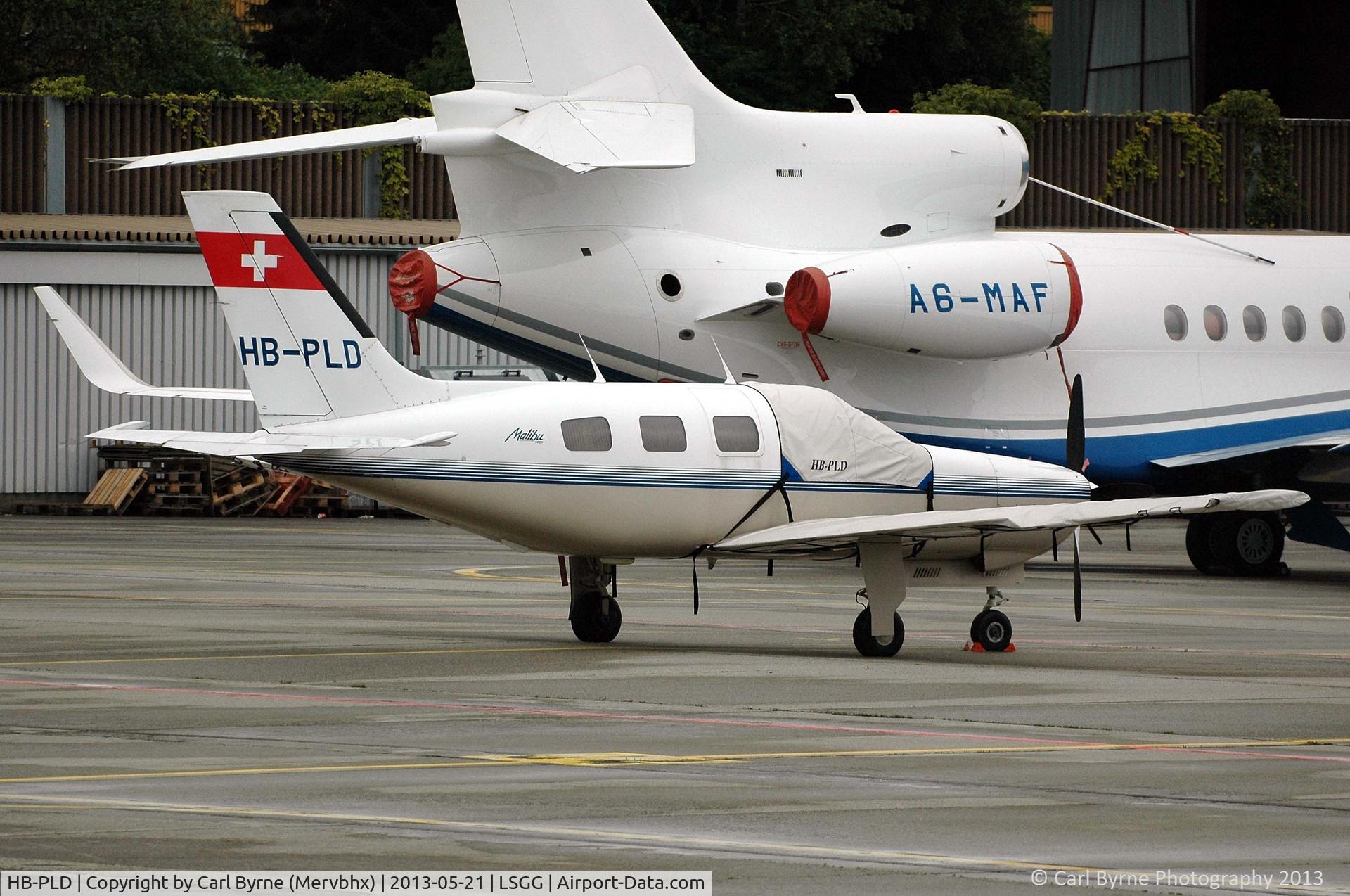 HB-PLD, 1988 Piper PA-46-310P Malibu C/N 46-08123, Taken from the Aerobistro.
