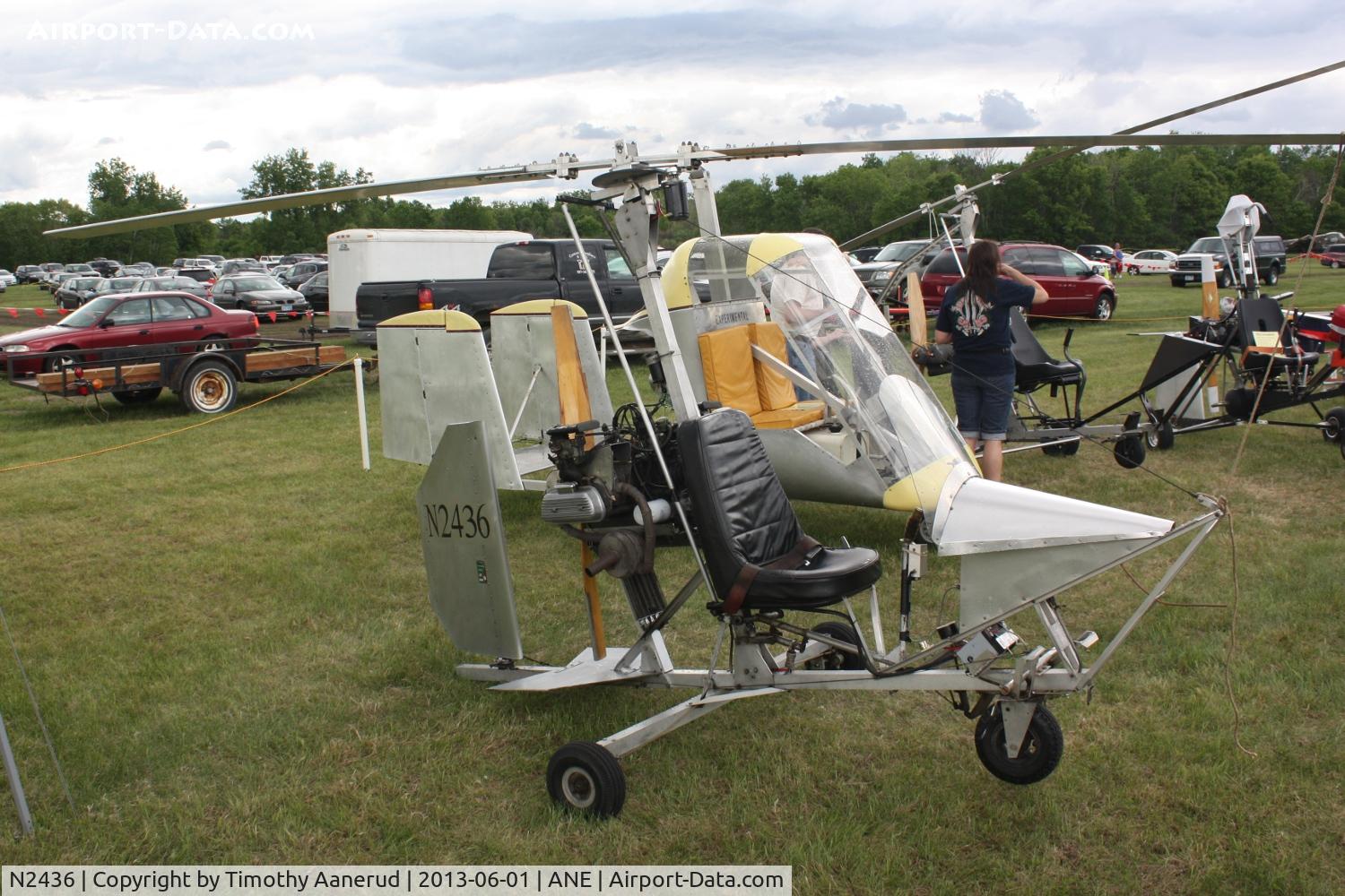 N2436, 1970 Bensen B-8M Gyrocopter C/N BA42670-1VWM, 1970 Kretsinger BENSEN B8M, c/n: BA42670-1VWM