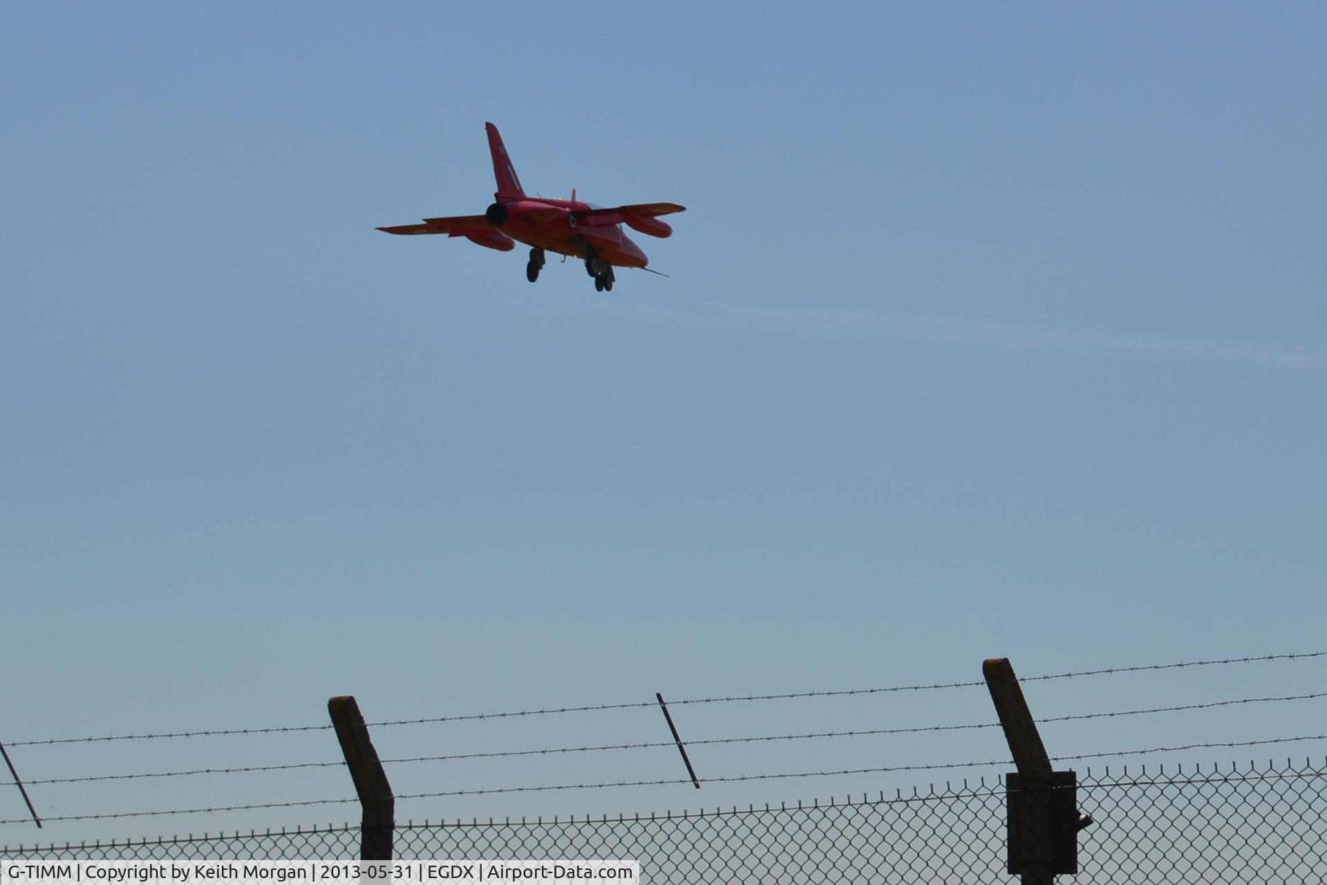 G-TIMM, 1962 Folland Gnat T.1 C/N FL519, G-TIMM Arriving at St Athan