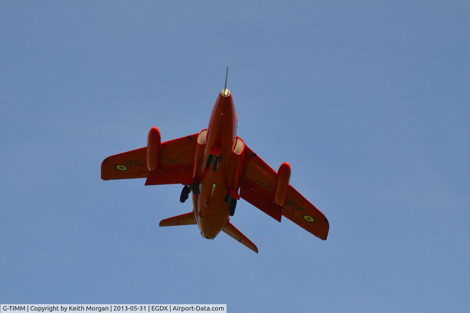 G-TIMM, 1962 Folland Gnat T.1 C/N FL519, G-TIMM Arriving at St Athan
