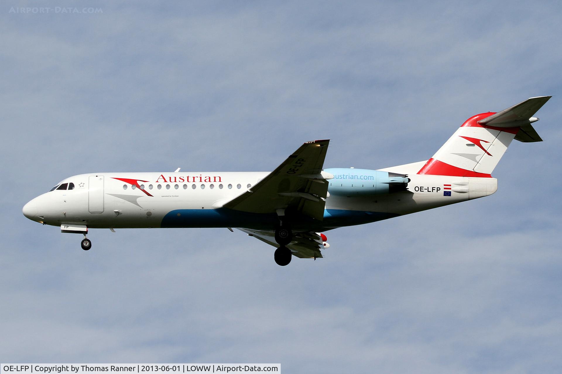 OE-LFP, Fokker 70 (F-28-0070) C/N 11560, Austrian Fokker 70