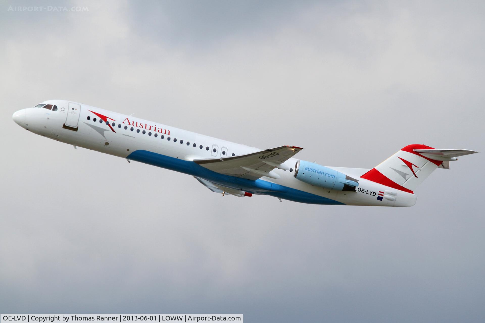 OE-LVD, 1994 Fokker 100 (F-28-0100) C/N 11515, Austrian Fokker 100