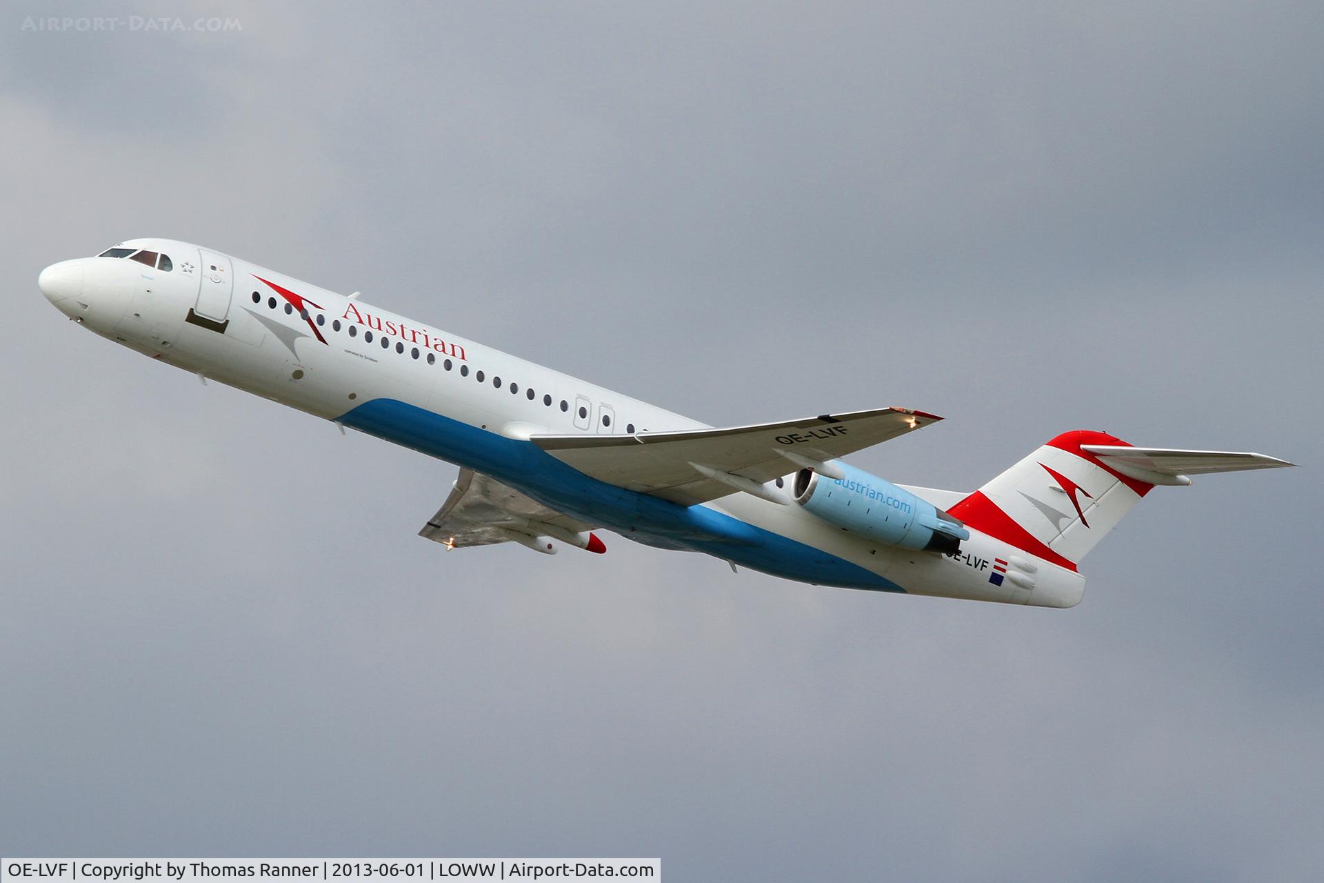 OE-LVF, 1993 Fokker 100 (F-28-0100) C/N 11483, Austrian Fokker 100