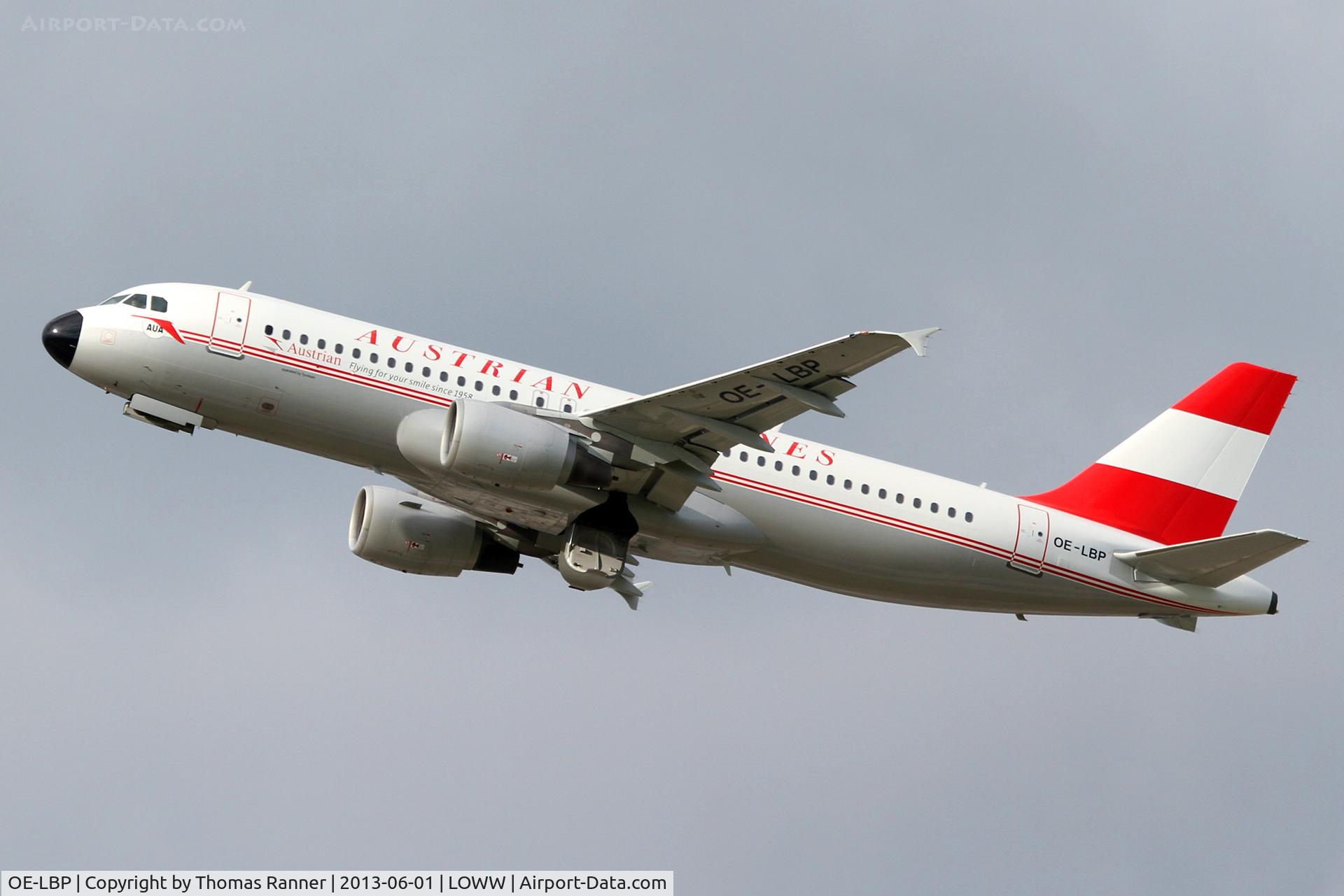 OE-LBP, 1998 Airbus A320-214 C/N 797, Austrian Airbus A320