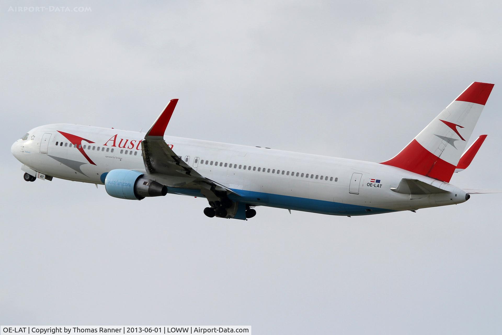 OE-LAT, 1991 Boeing 767-31A C/N 25273, Austrian Boeing 767