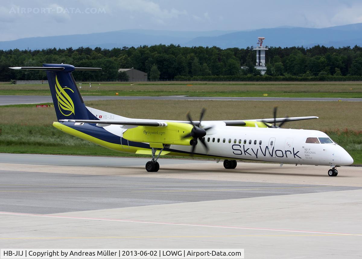 HB-JIJ, 2007 Bombardier DHC-8-402 Dash 8 C/N 4184, Operating for Intersky.