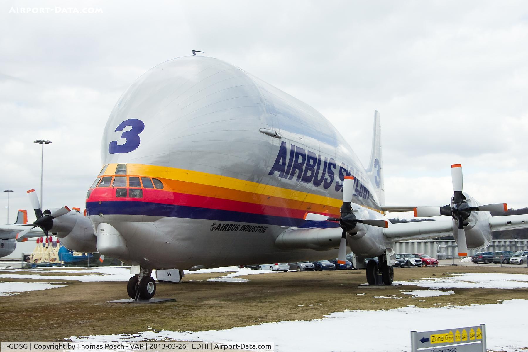 F-GDSG, Aero Spacelines 377SGT-F Super Guppy Turbine C/N 0003, Airbus Industrie