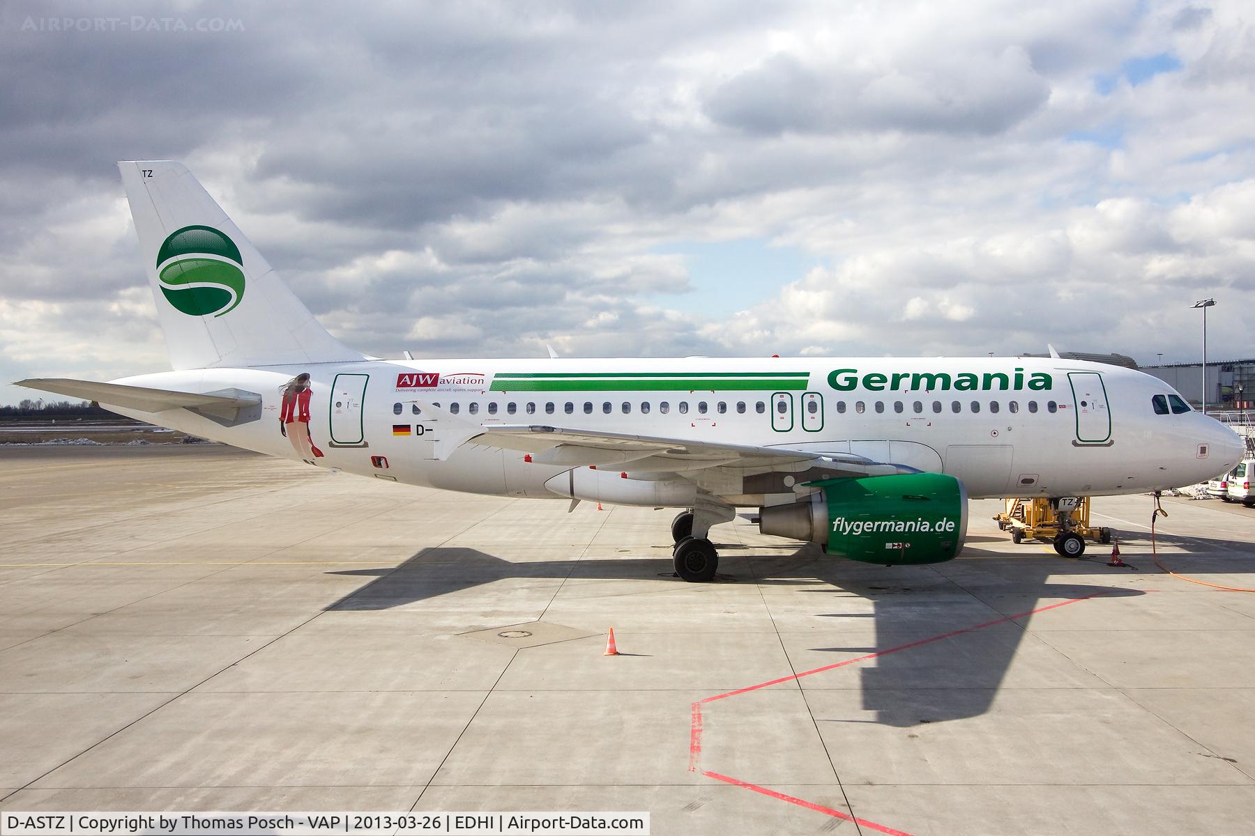 D-ASTZ, 2007 Airbus A319-112 C/N 3019, Germania