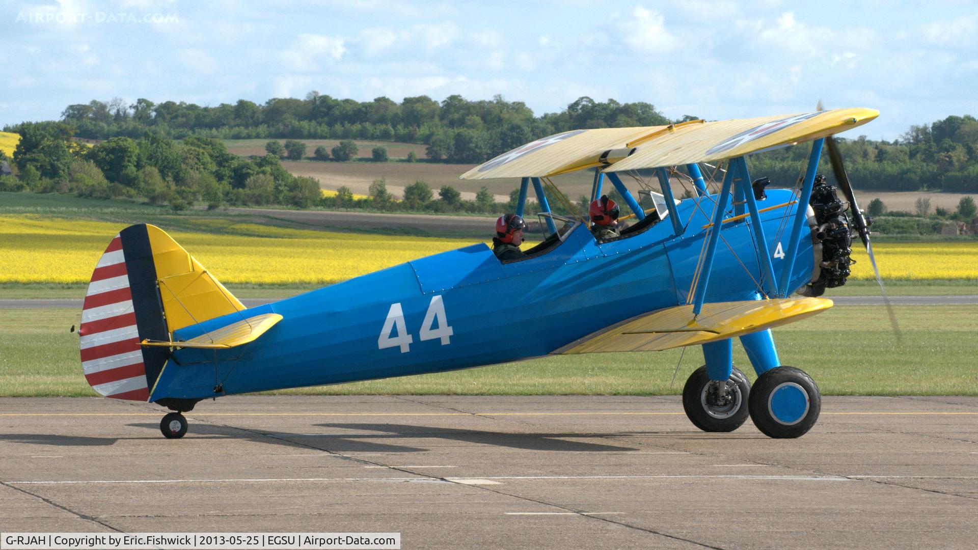 G-RJAH, 1942 Boeing A75N1 C/N 75-4041, 2. G-RJAH at the Imperial War Museum, Duxford.
