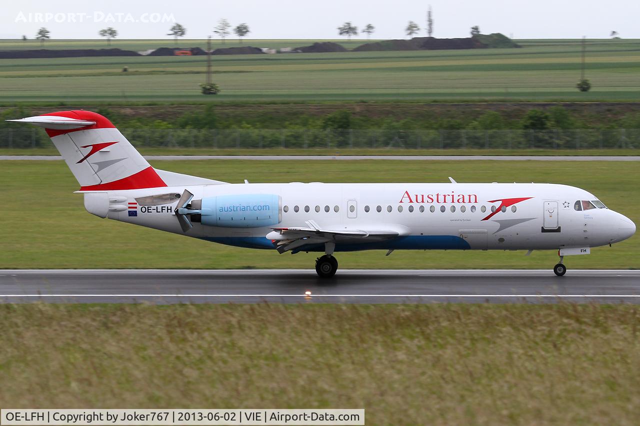 OE-LFH, 1995 Fokker 70 (F-28-0070) C/N 11554, Austrian Airlines