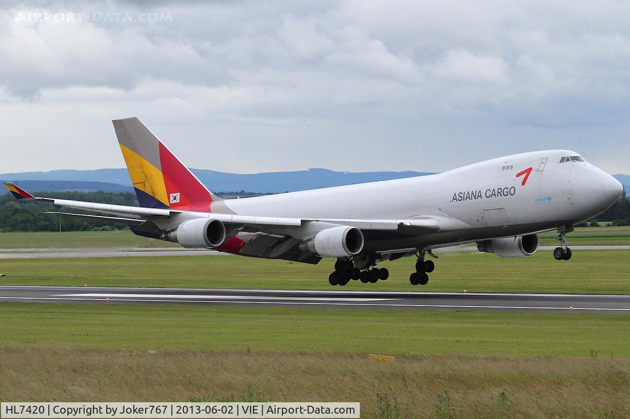 HL7420, 1995 Boeing 747-48EF (SCD) C/N 25783, Asiana Cargo