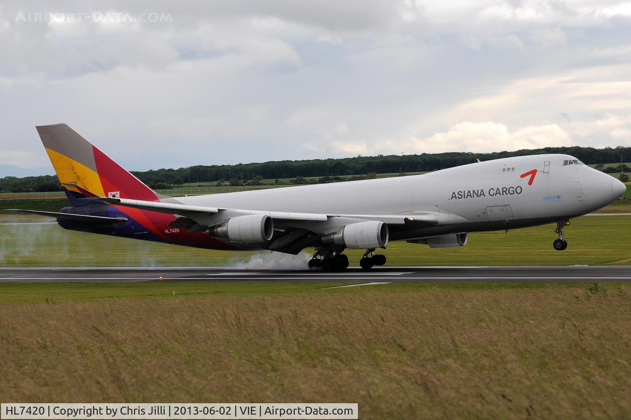 HL7420, 1995 Boeing 747-48EF (SCD) C/N 25783, Asiana Cargo