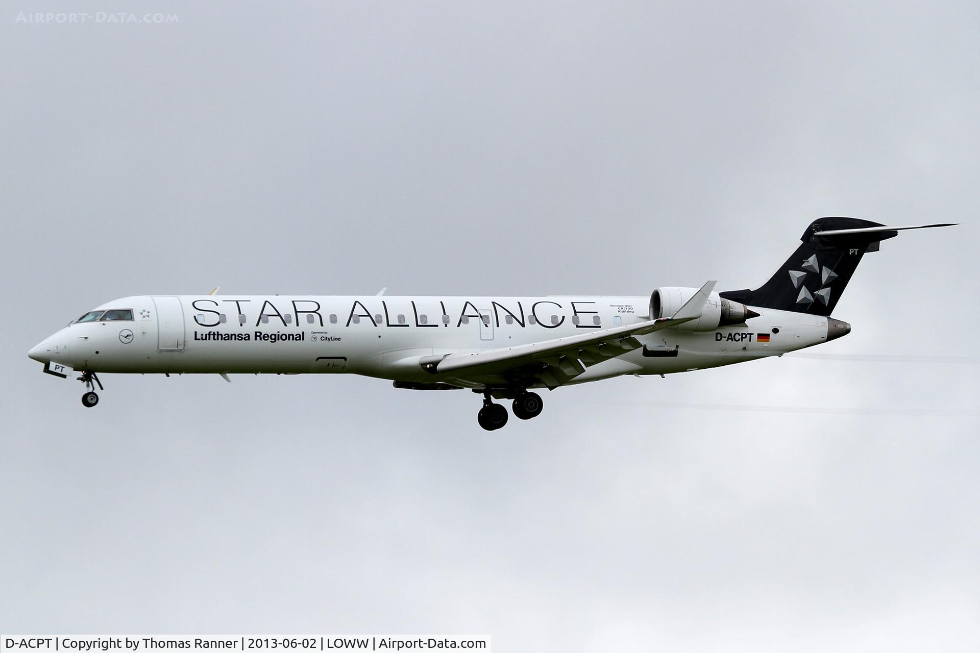 D-ACPT, 2003 Canadair CRJ-701ER (CL-600-2C10) Regional Jet C/N 10103, Lufthansa City Line CRJ-700