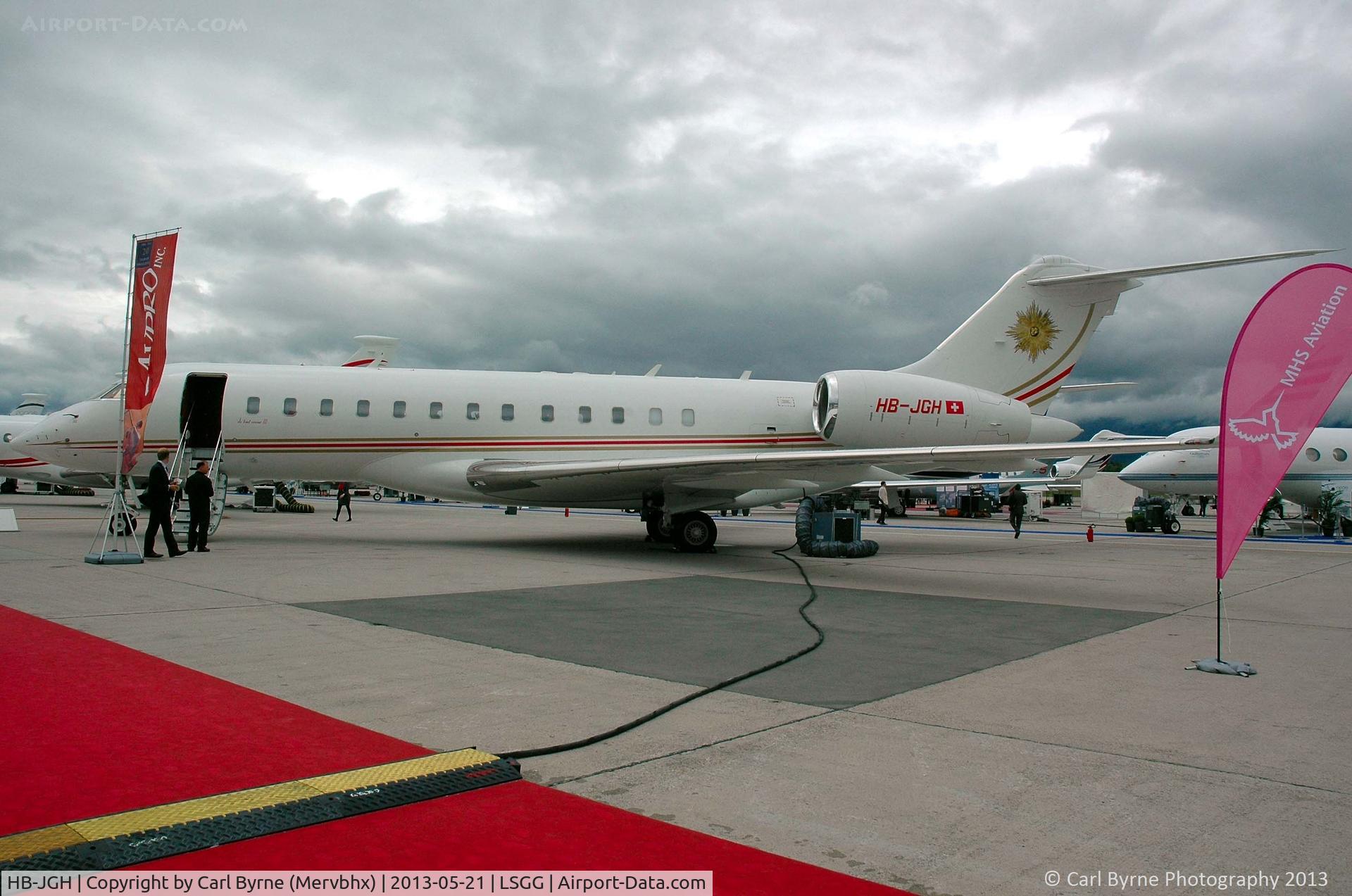 HB-JGH, 2009 Bombardier BD-700-1A10 Global Express XRS C/N 9320, Part of the EBACE 2013 Static Display