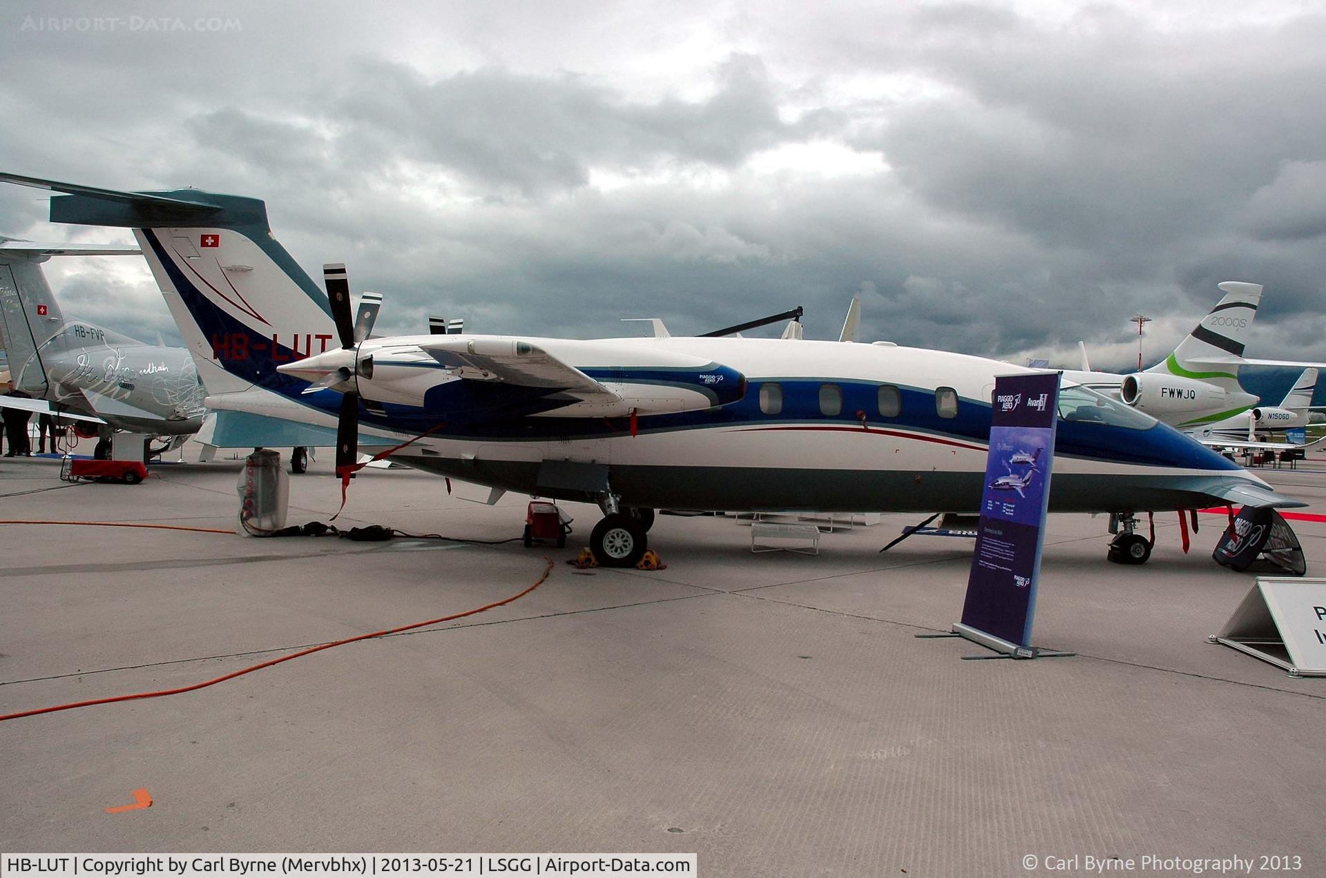 HB-LUT, 2010 Piaggio P-180 Avanti C/N 1201, Part of the EBACE 2013 Static Display