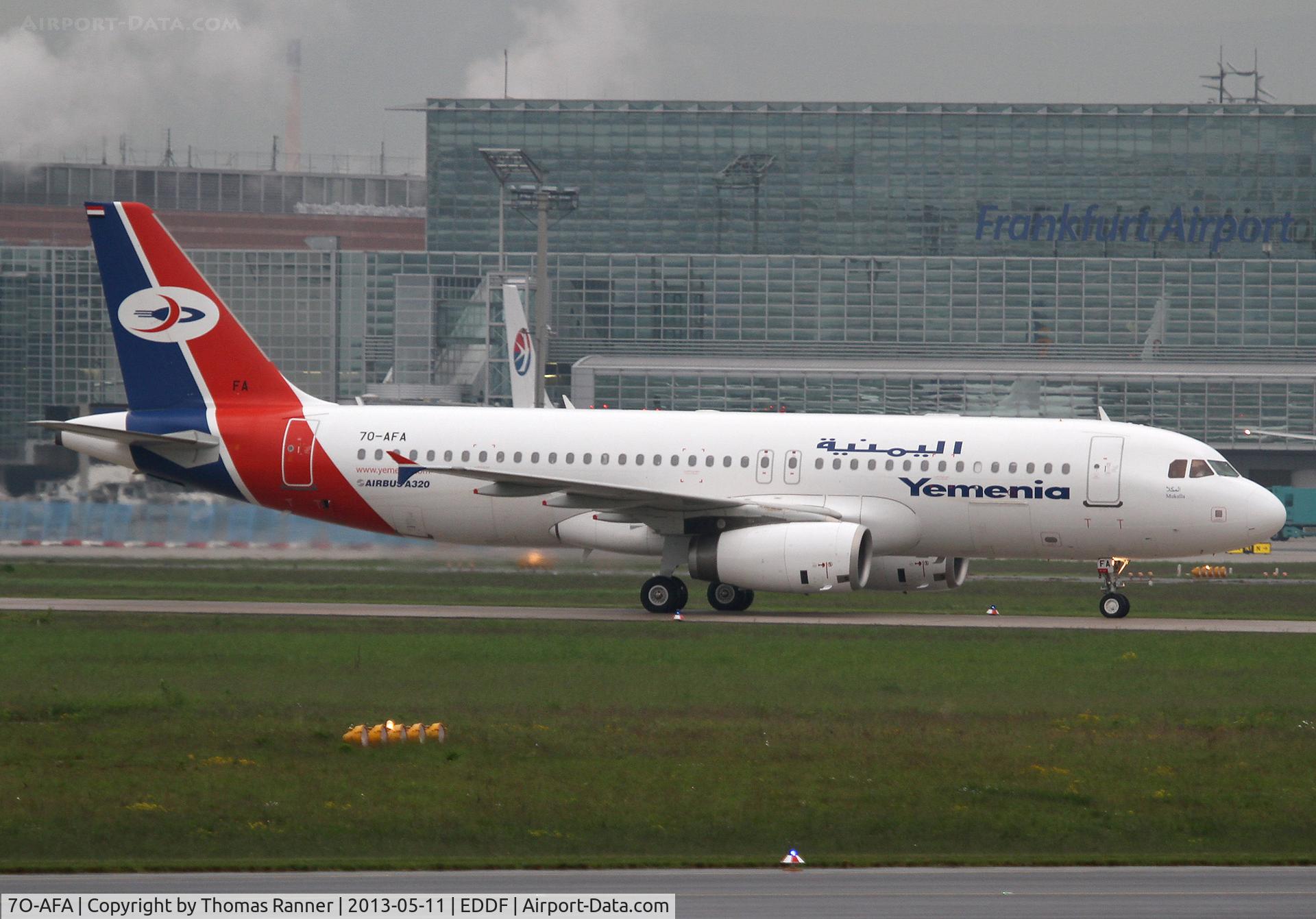 7O-AFA, 2011 Airbus A320-233 C/N 4653, Yemenia Airbus A320