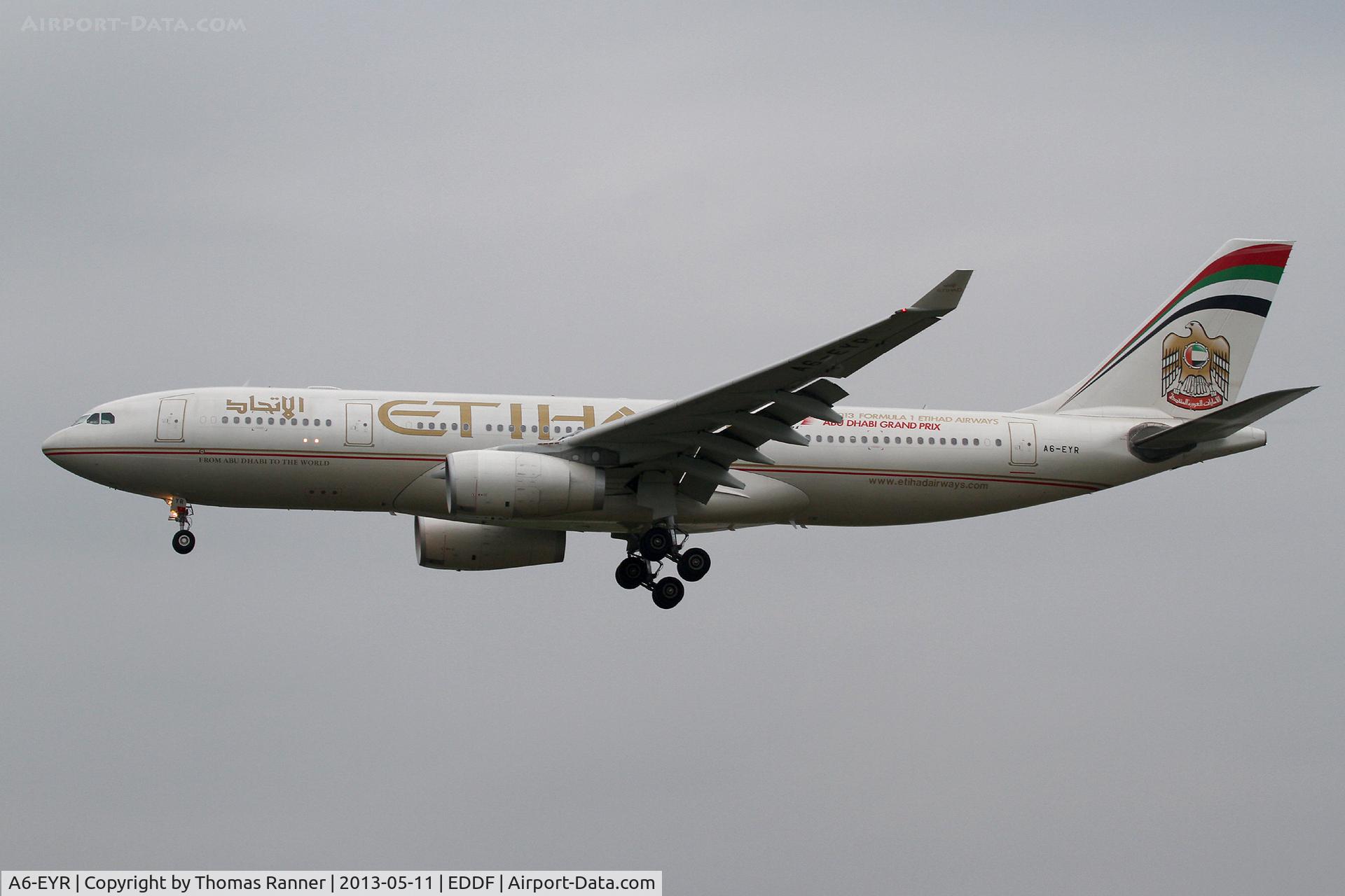 A6-EYR, 2008 Airbus A330-243 C/N 975, Etihad Airbus A330