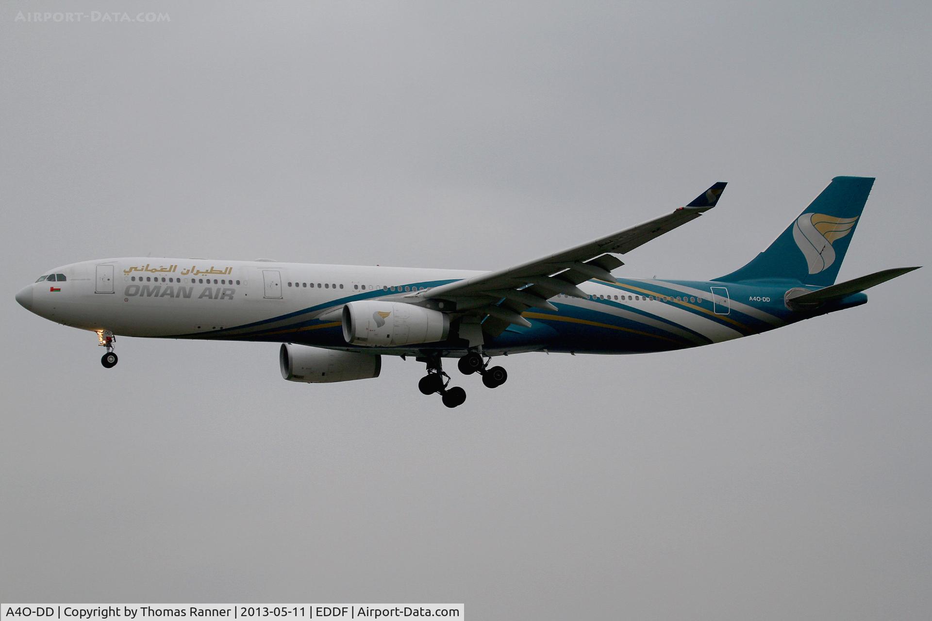A4O-DD, 2009 Airbus A330-343X C/N 1063, Oman Air Airbus A330