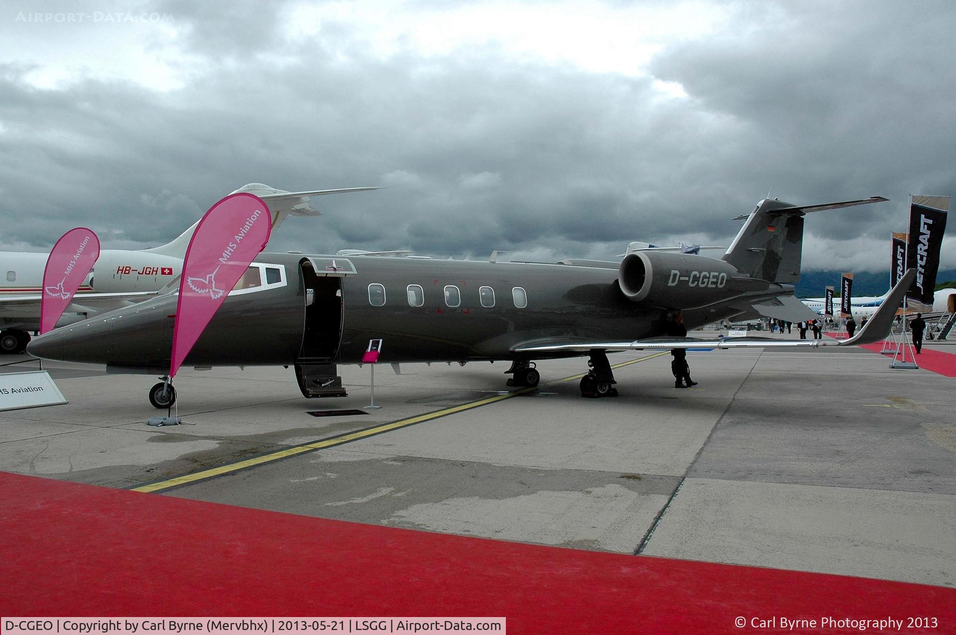 D-CGEO, 1999 Learjet 60 C/N 60-160, Part of the EBACE 2013 Static Display