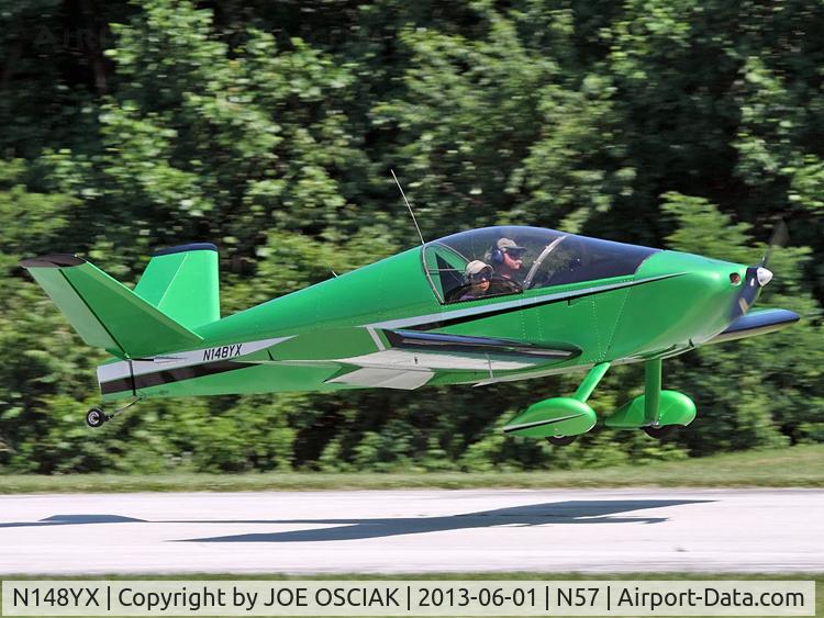 N148YX, Sonex Waiex C/N W0148, Landing at New Garden