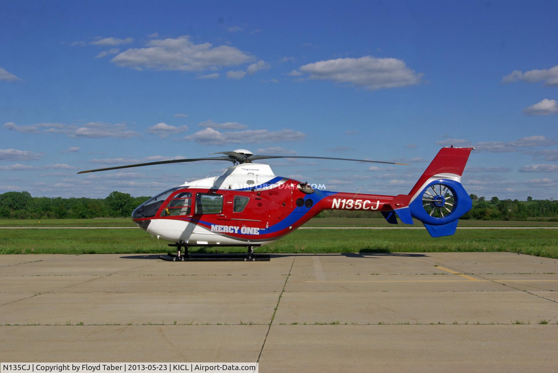 N135CJ, 2006 Eurocopter EC-135T-2 C/N 0495, Sitting as a standby for Mercy 3
