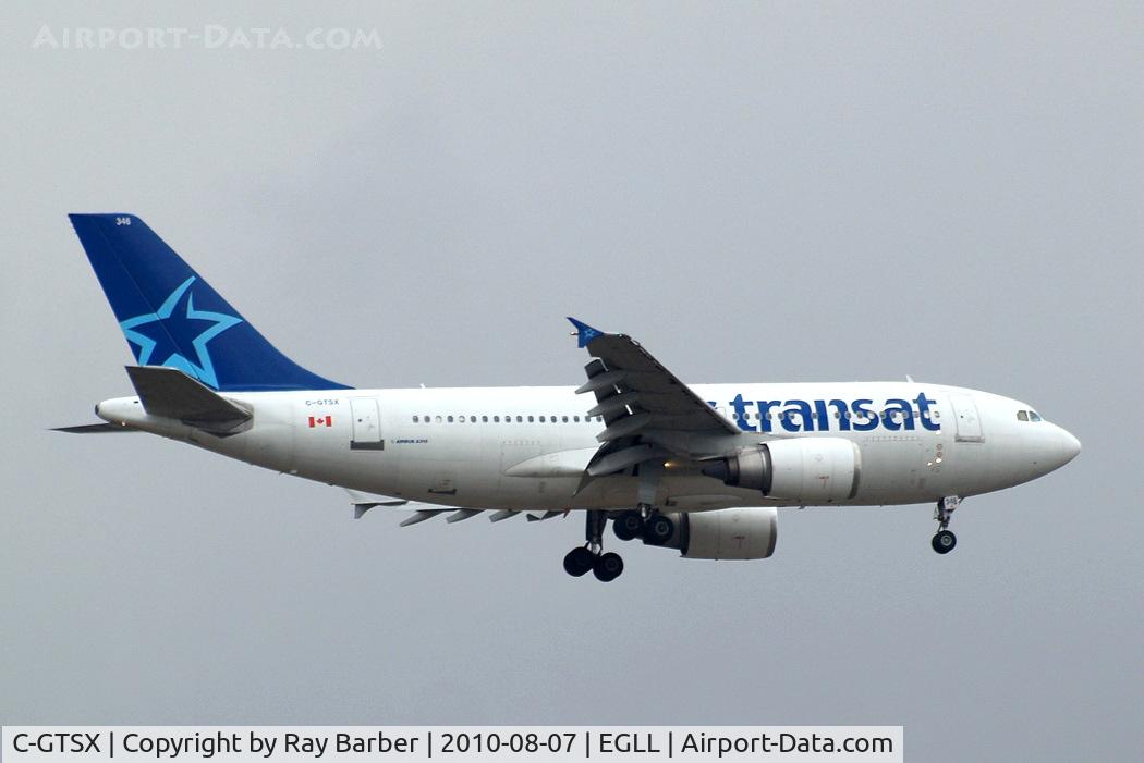 C-GTSX, 1989 Airbus A310-304 C/N 527, Airbus A310-304 [527] (Air Transat) Home~G 07/08/2010. On approach 27L.