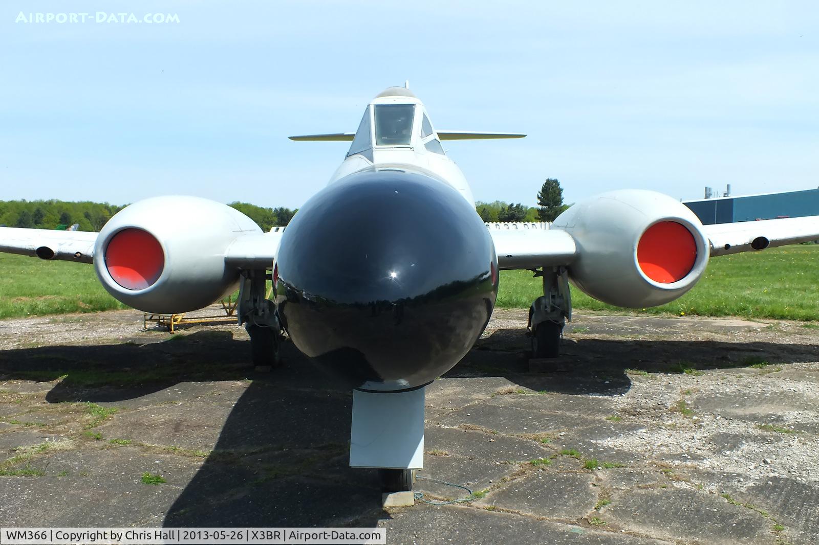 WM366, 1953 Gloster Meteor NF.13 C/N 5616, at the Cold War Jets open day, Bruntingthorpe