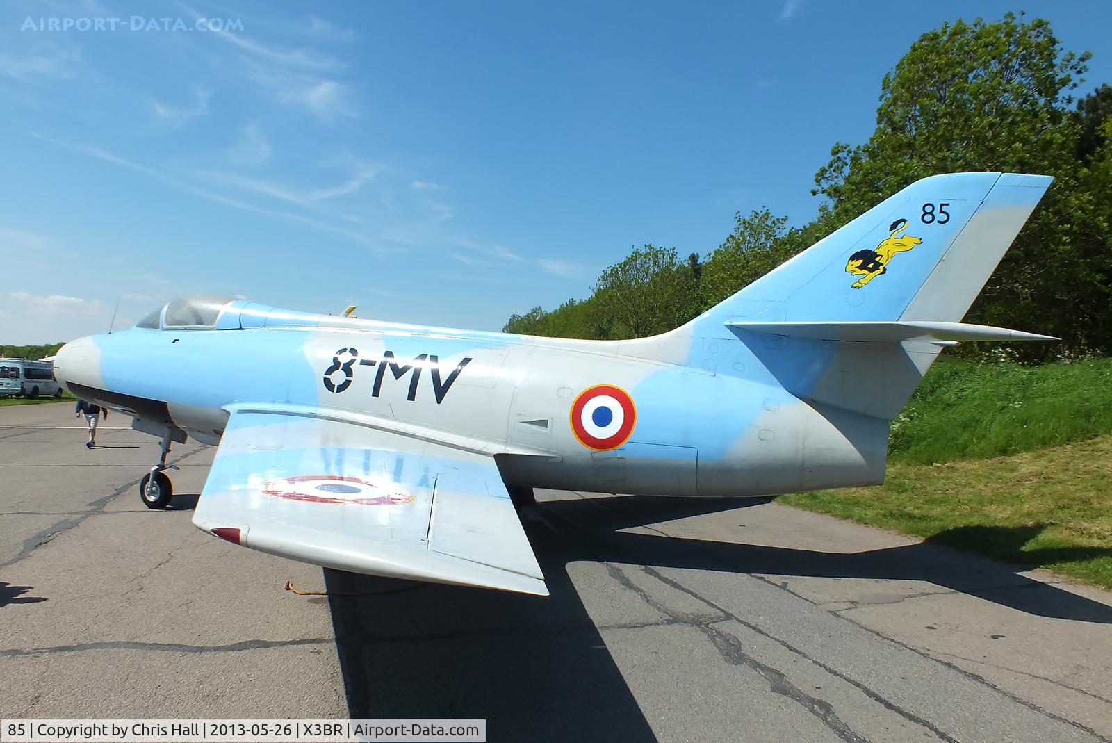 85, Dassault Mystère IVA C/N 85, at the Cold War Jets open day, Bruntingthorpe