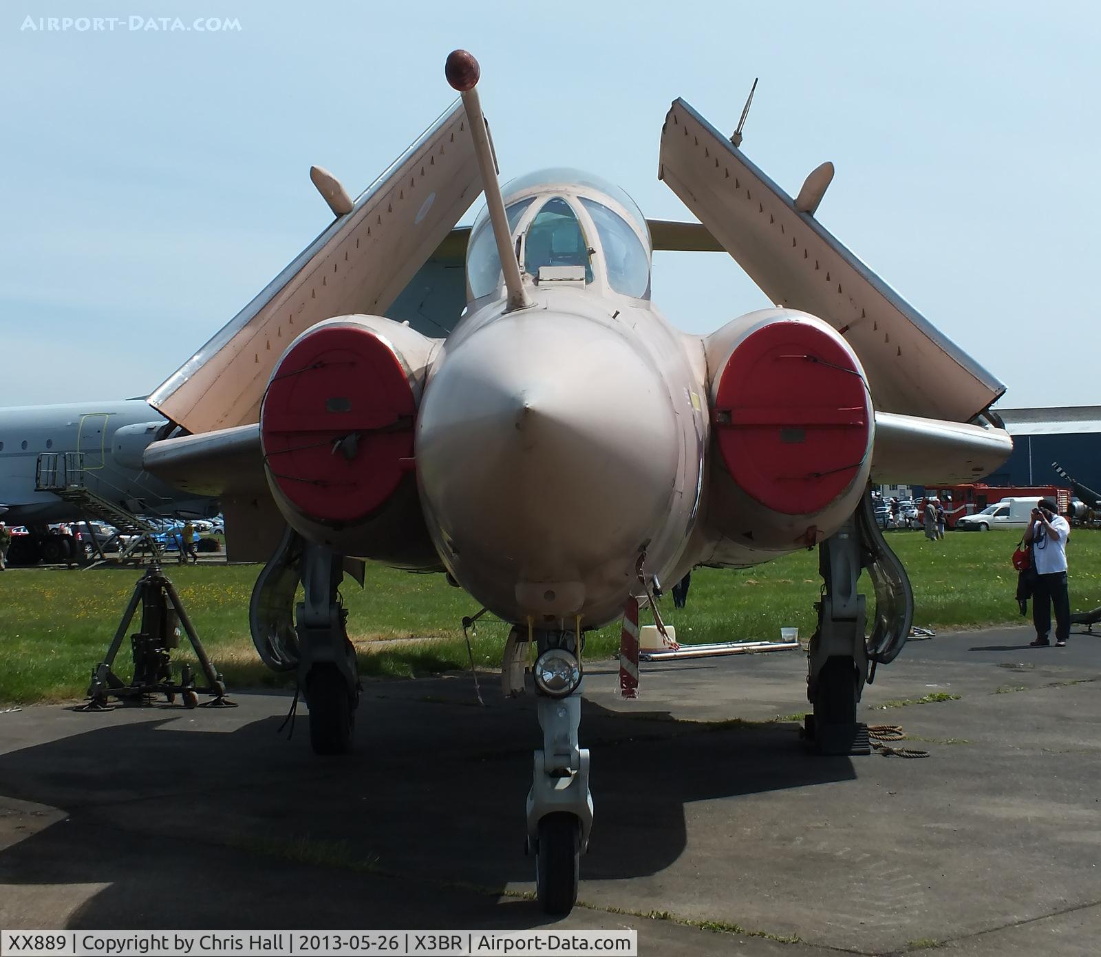 XX889, 1974 Hawker Siddeley Buccaneer S.2B C/N B3-05-73, at the Cold War Jets open day, Bruntingthorpe