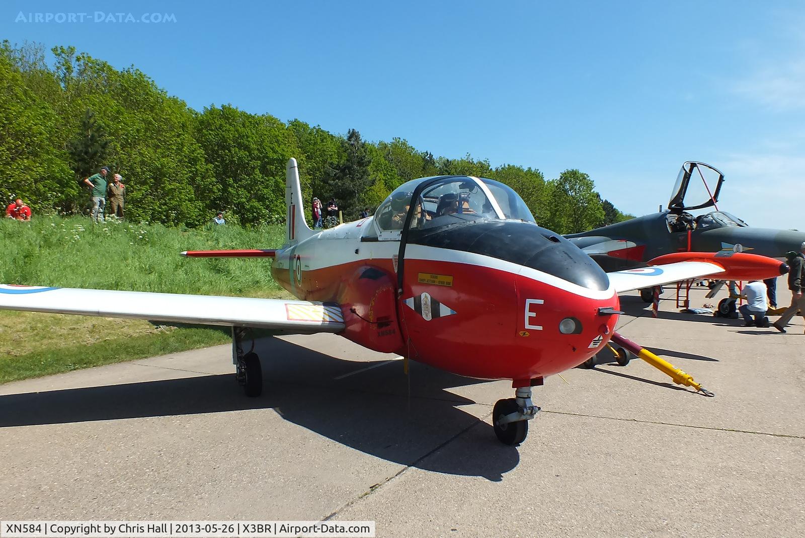 XN584, 1961 Hunting P-84 Jet Provost T.3A C/N PAC/W/11826, at the Cold War Jets open day, Bruntingthorpe