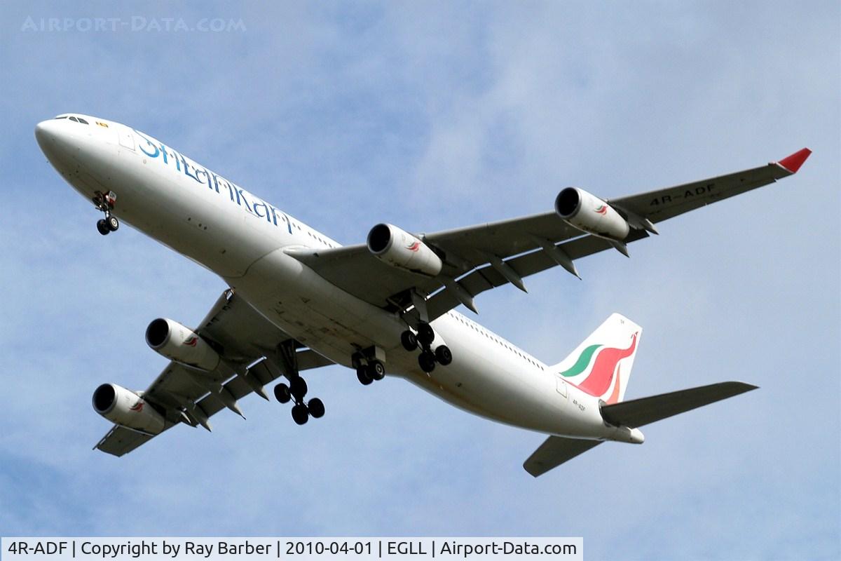4R-ADF, 2000 Airbus A340-313 C/N 374, Airbus A340-313X [374] (Srilankan) Home~G 01/04/2010