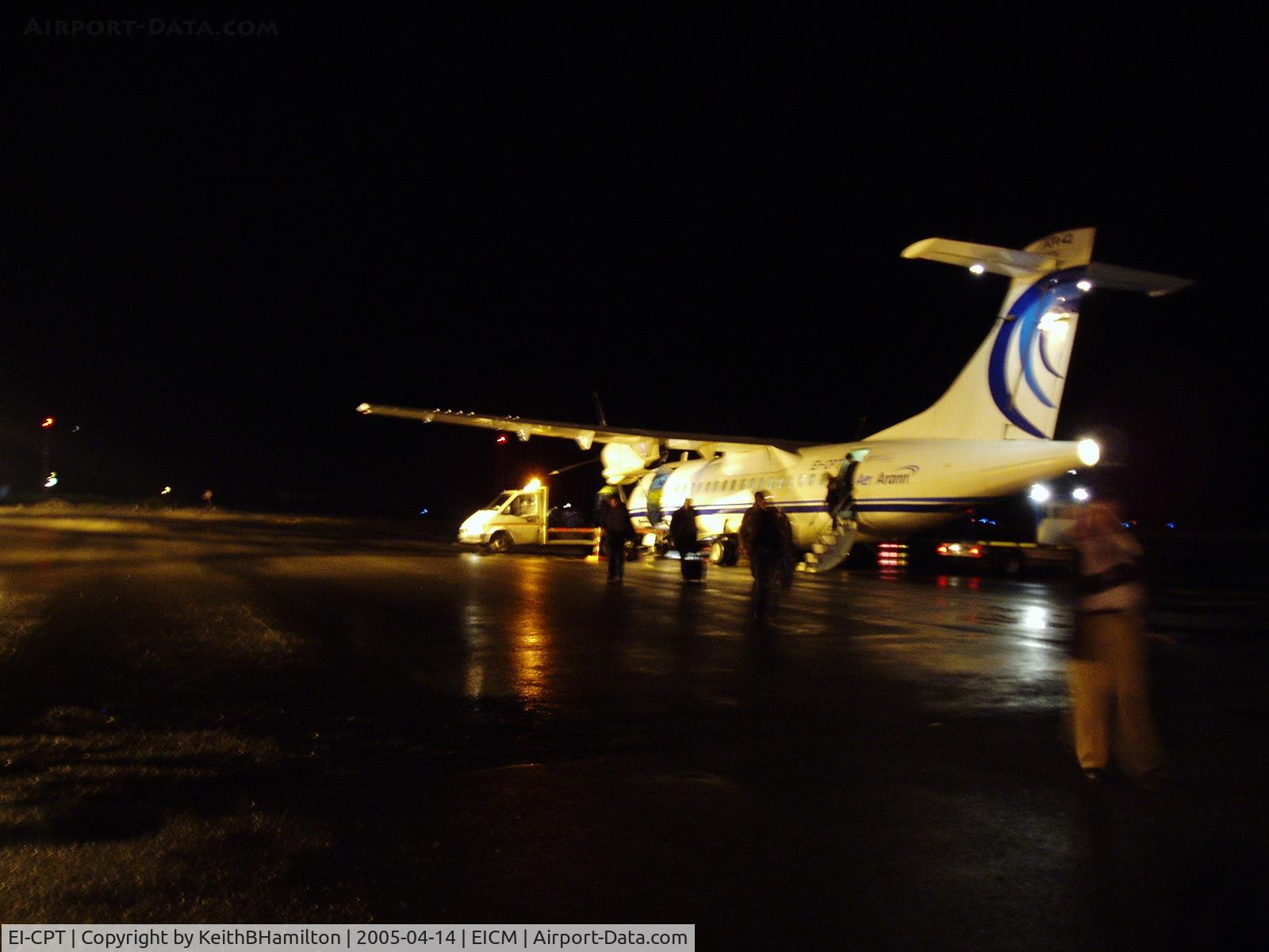 EI-CPT, 1990 ATR 42-312 C/N 191, Taken just after a late arrival at Galway from Manchester