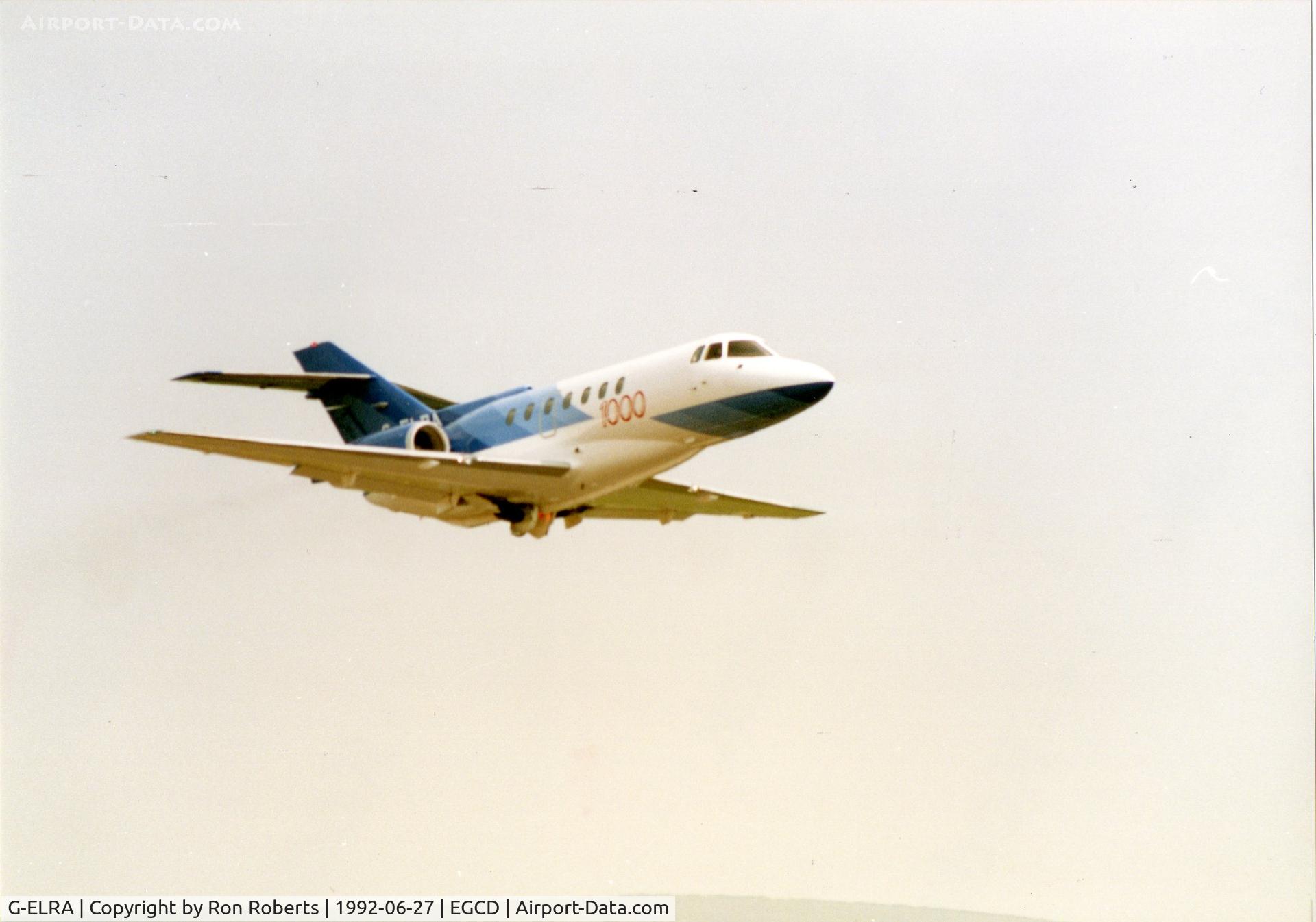 G-ELRA, 1990 British Aerospace BAe.125-1000B C/N 259003, Woodford Airshow