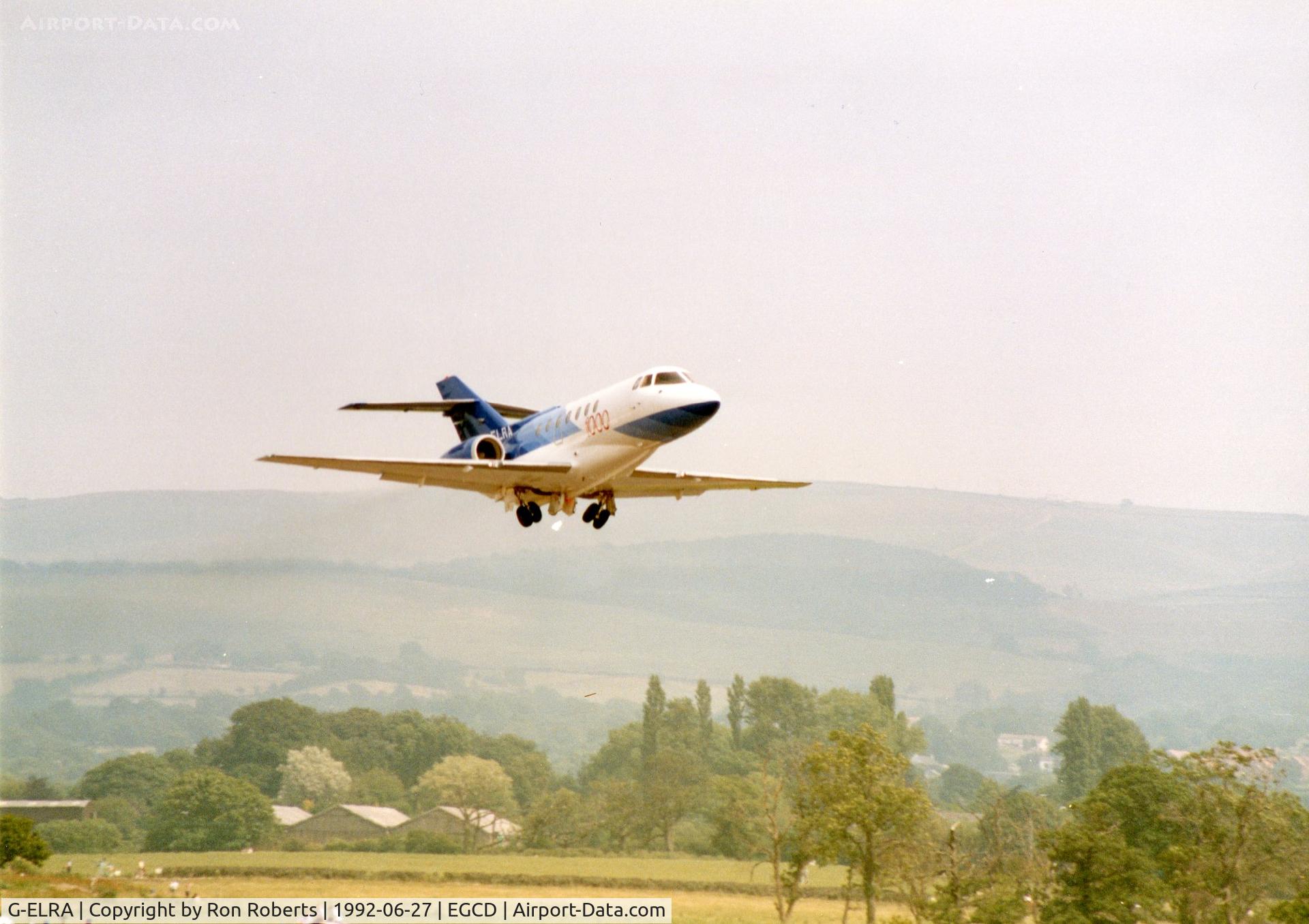 G-ELRA, 1990 British Aerospace BAe.125-1000B C/N 259003, Woodford Airshow