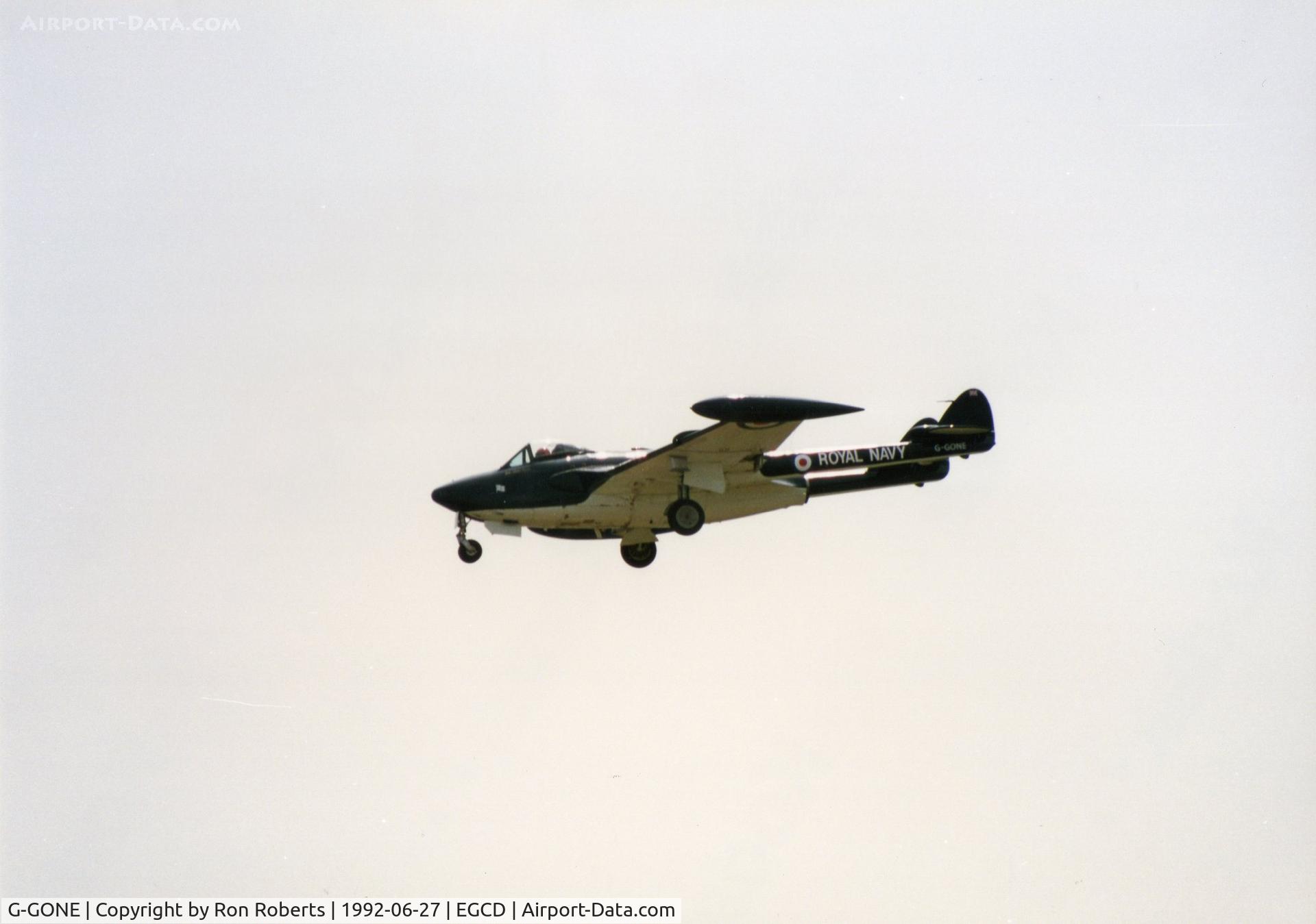 G-GONE, 1954 De Havilland (F+W Emmen) DH-112 Venom FB.50 C/N 752, Woodford Airshow