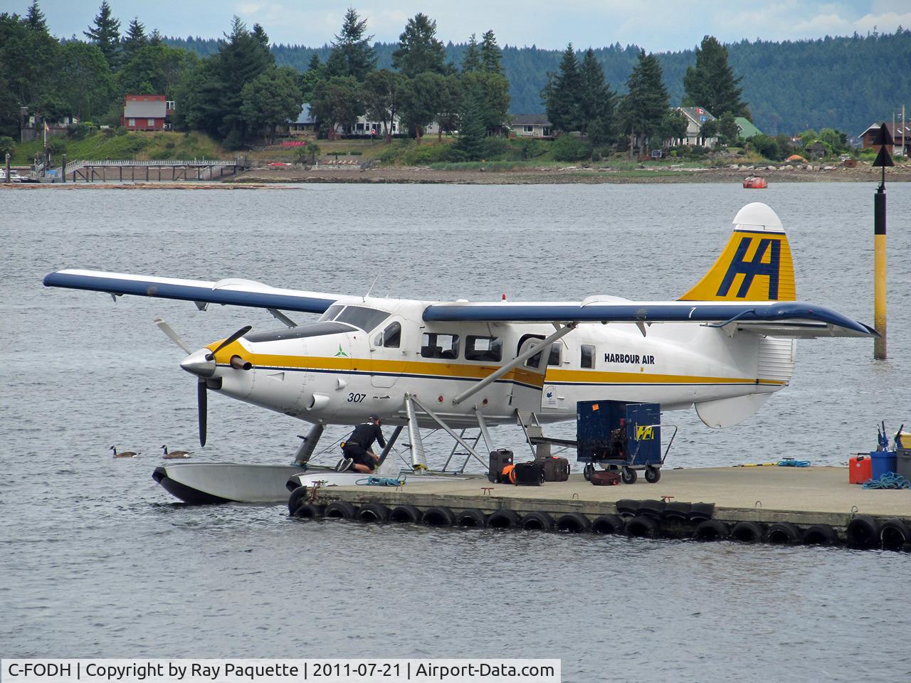 C-FODH, 1952 De Havilland Canada DHC-3T Vazar Turbine Otter Otter C/N 3, At the Harbour Air Base in Nanaimo, BC
