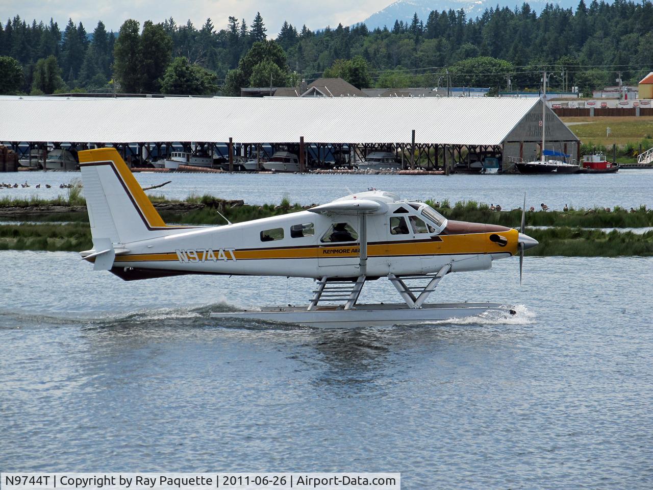 N9744T, 1968 De Havilland Canada DHC-2 Beaver Mk.3 C/N 1692, Preparing for take-off from The Campbell River, BC Estuary.