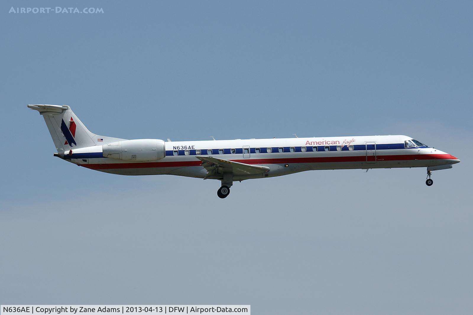 N636AE, 1999 Embraer ERJ-145LR (EMB-145LR) C/N 145160, American Eagle at DFW Airport