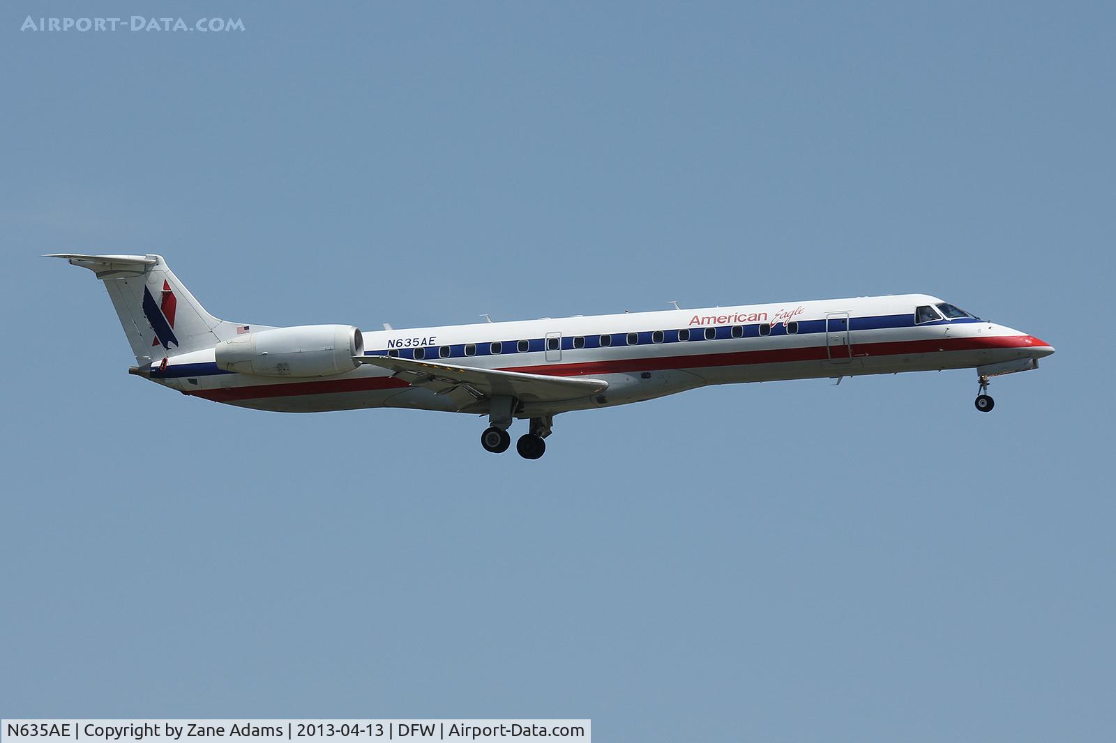 N635AE, 1999 Embraer ERJ-145LR (EMB-145LR) C/N 145158, American Eagle at DFW Airport