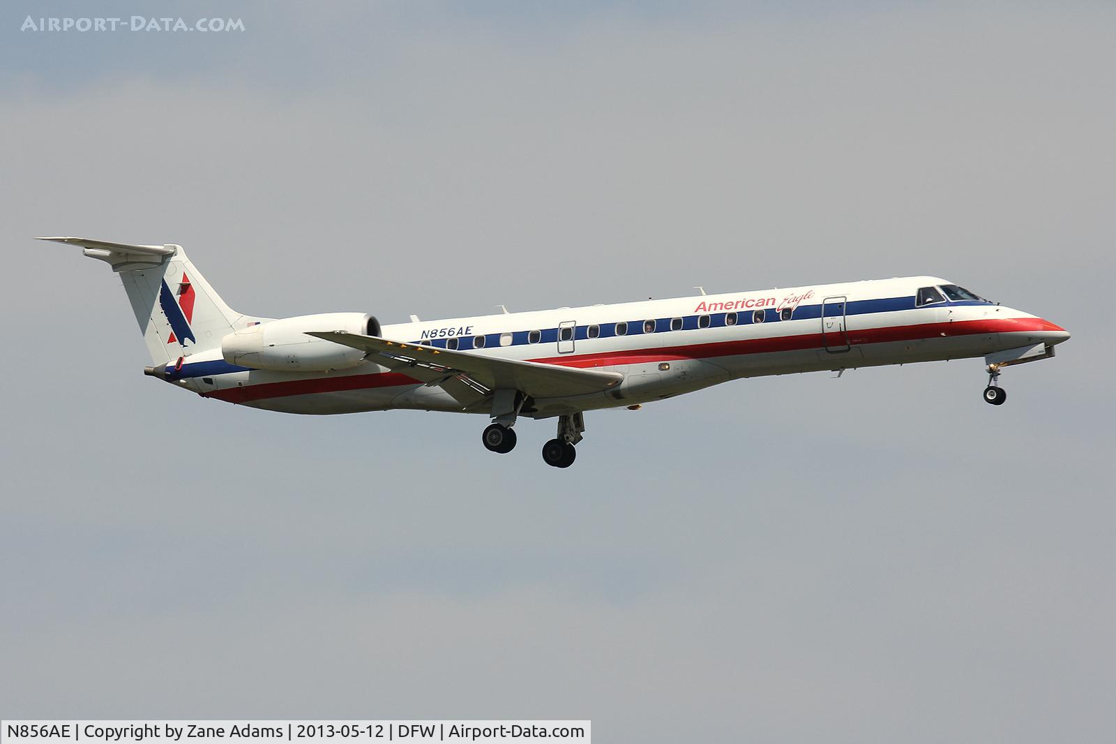 N856AE, 2003 Embraer ERJ-140LR (EMB-135KL) C/N 145748, American Eagle at DFW Airport