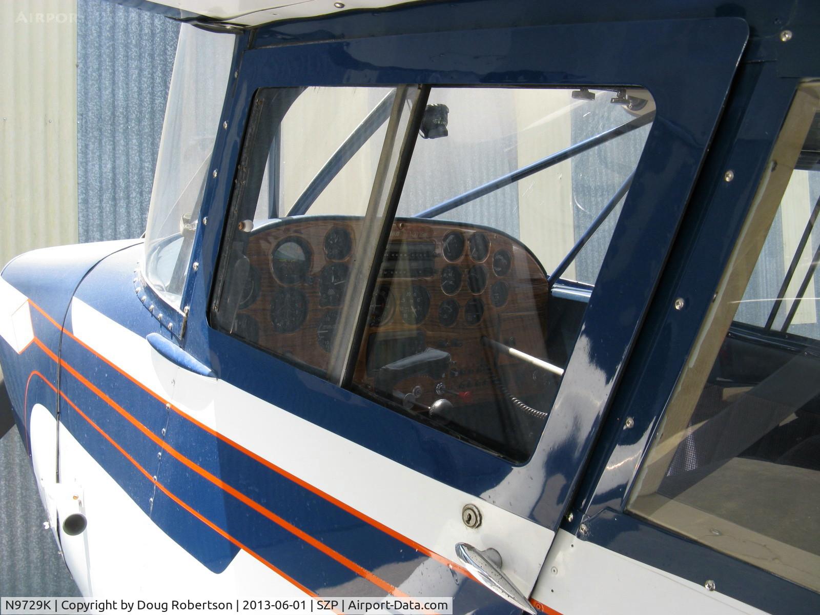 N9729K, 1947 Stinson 108-2 Voyager C/N 108-2729, 1947 Stinson 108-2 VOYAGER, Franklin 6A4165 165 Hp, panel