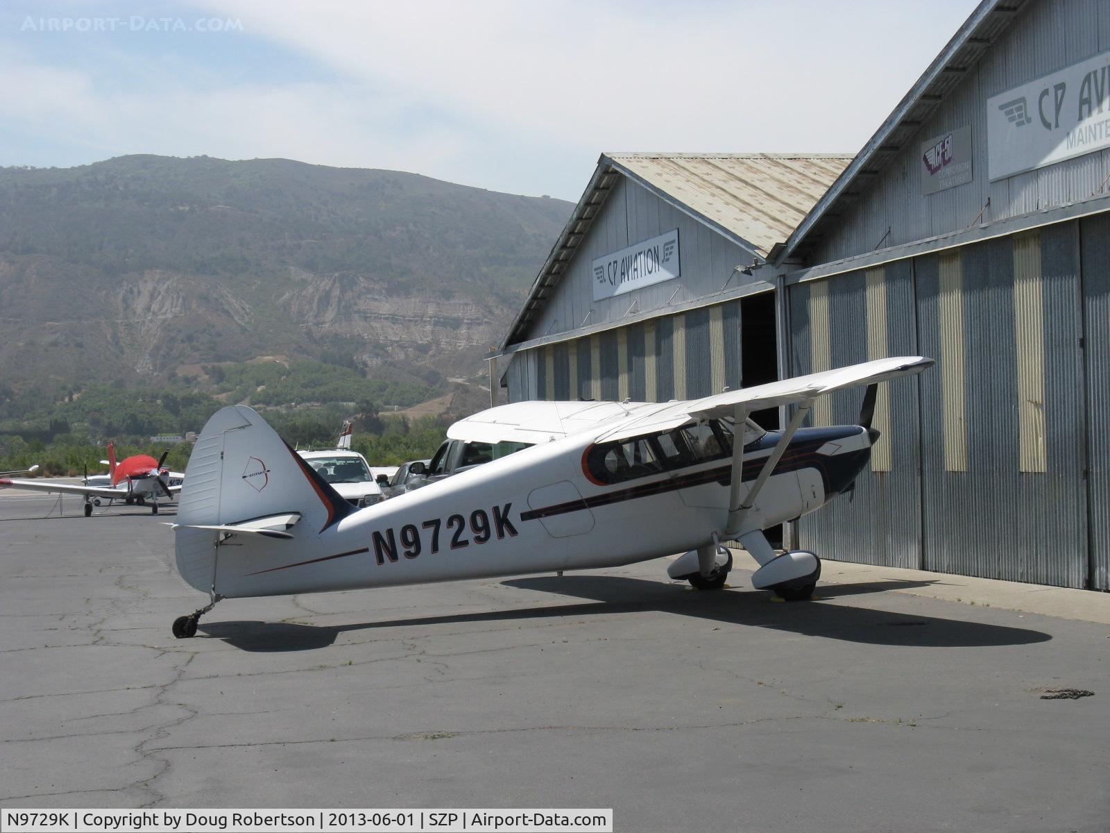 N9729K, 1947 Stinson 108-2 Voyager C/N 108-2729, 1947 Stinson 108-2 VOYAGER, Franklin 6A4165 165 Hp