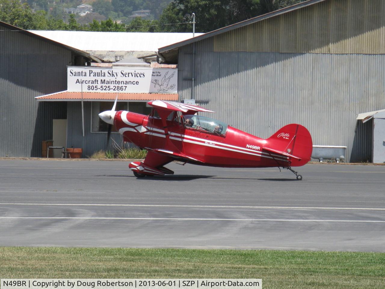 N49BR, Pitts S-2A Special C/N 2212, 1980 Aerotek PITTS S-2A, Lycoming AEIO-540 260 Hp, Standard class, taxi