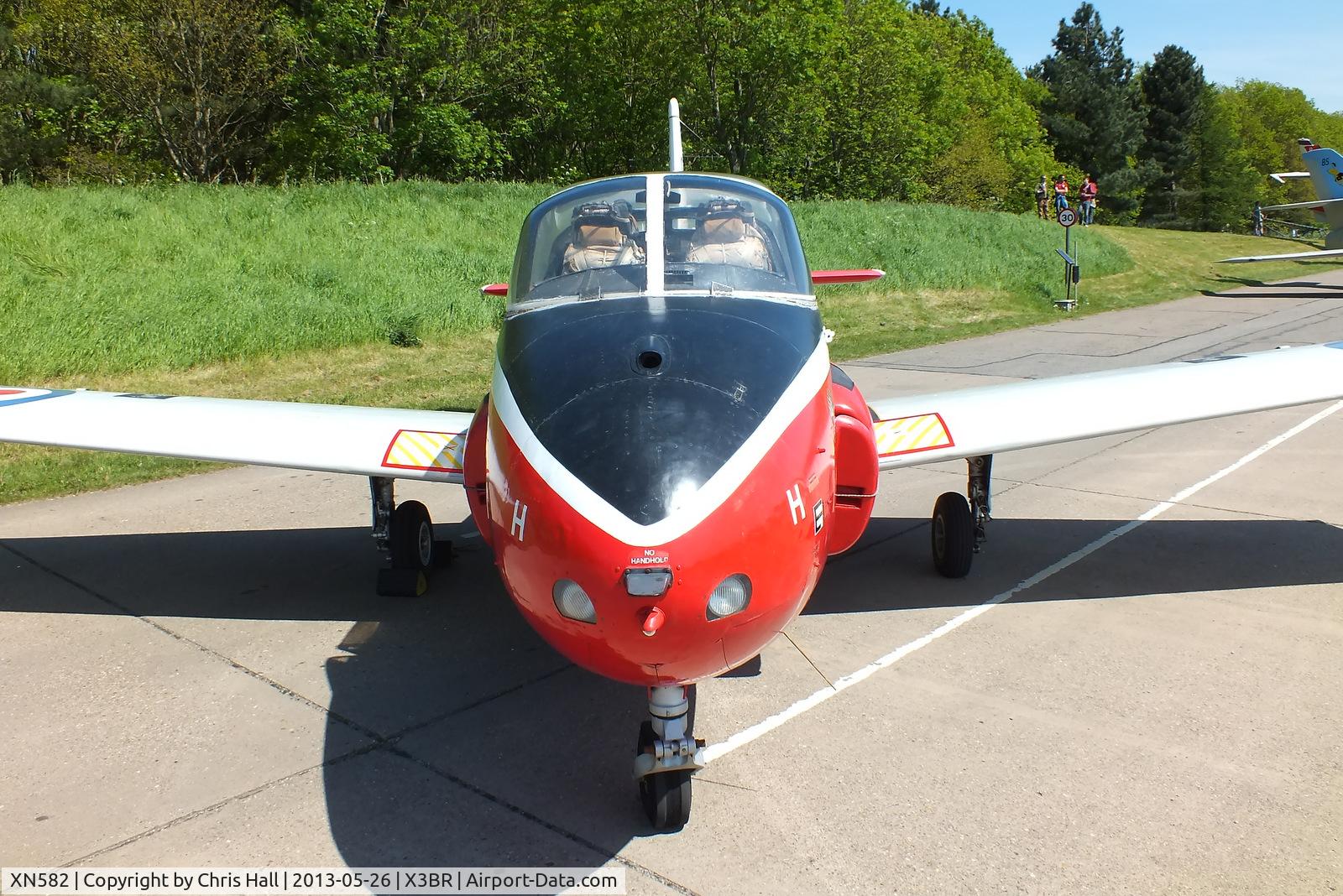 XN582, 1960 Hunting P-84 Jet Provost T.3A C/N PAC/W/11824, at the Cold War Jets open day, Bruntingthorpe
