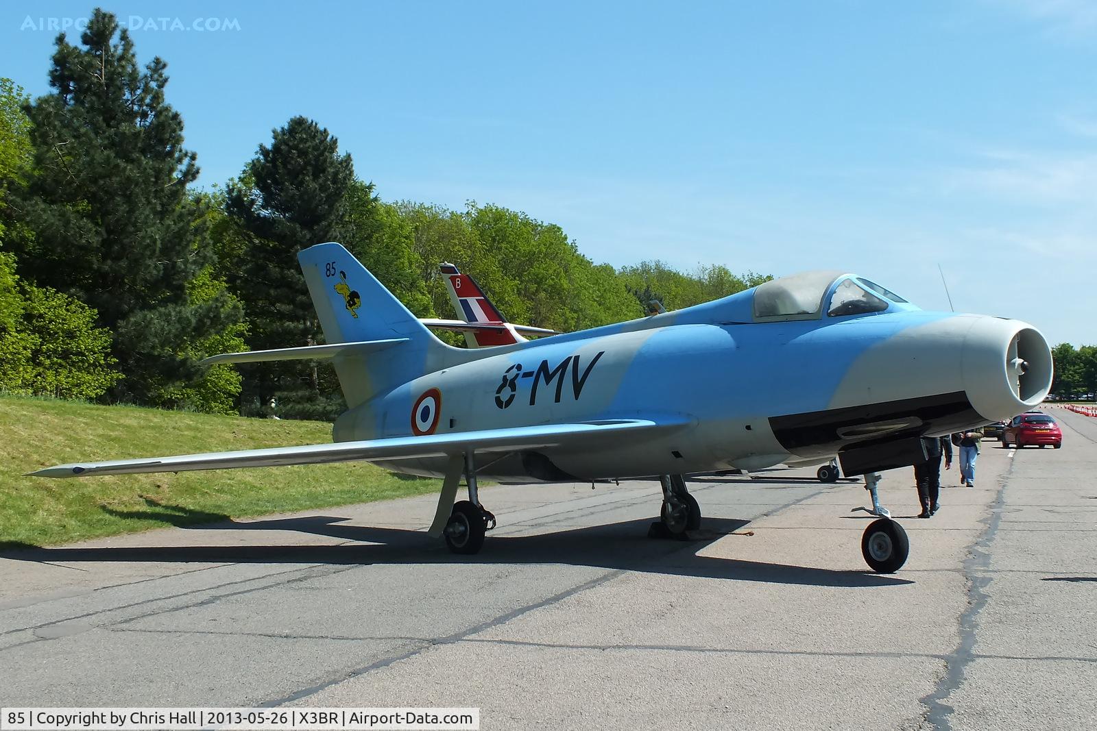 85, Dassault Mystère IVA C/N 85, at the Cold War Jets open day, Bruntingthorpe