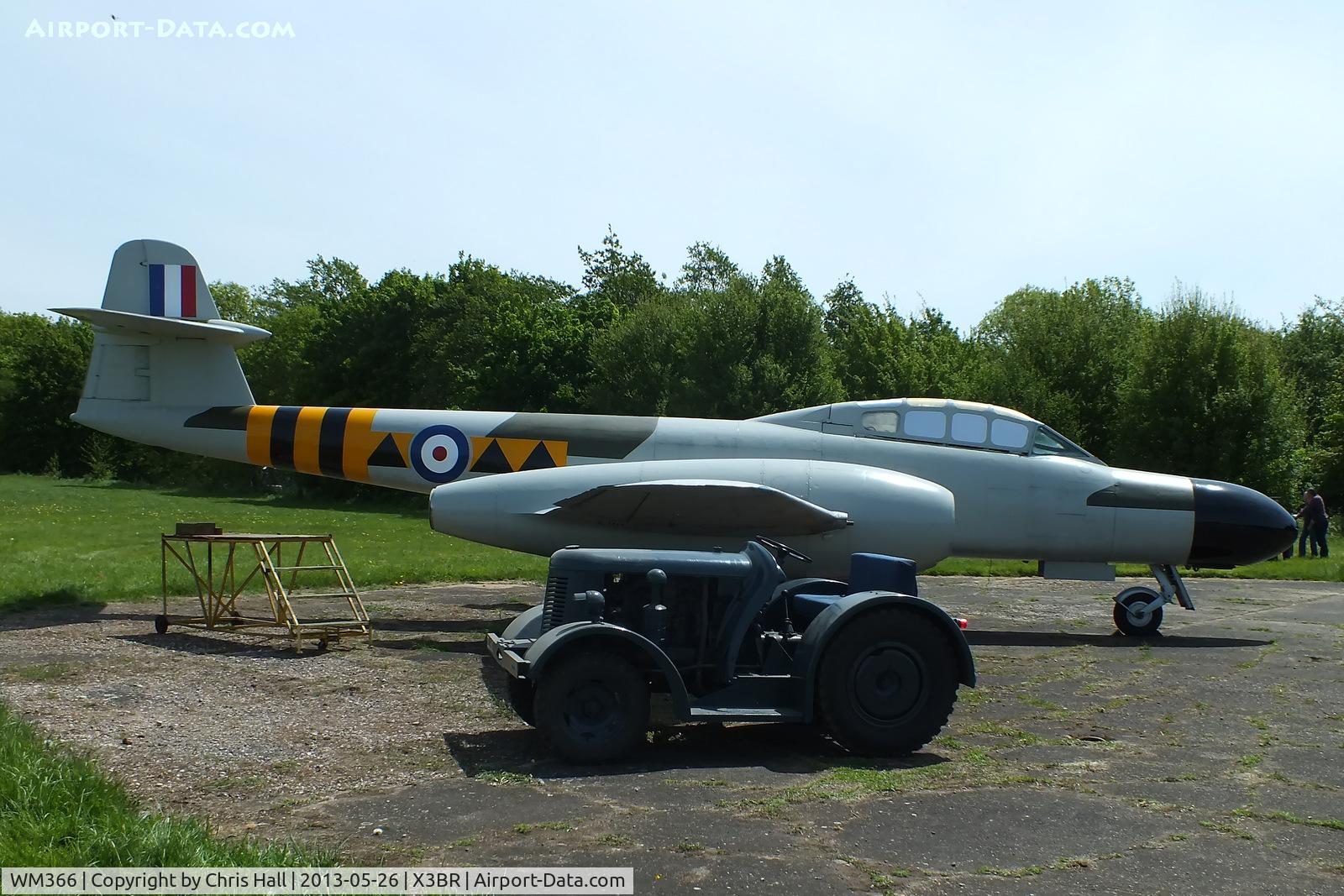 WM366, 1953 Gloster Meteor NF.13 C/N 5616, at the Cold War Jets open day, Bruntingthorpe