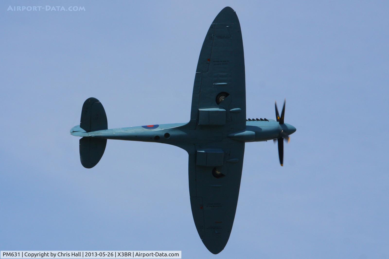 PM631, 1945 Supermarine 389 Spitfire PR.XIX C/N 6S/683528, displaying at the Cold War Jets open day, Bruntingthorpe